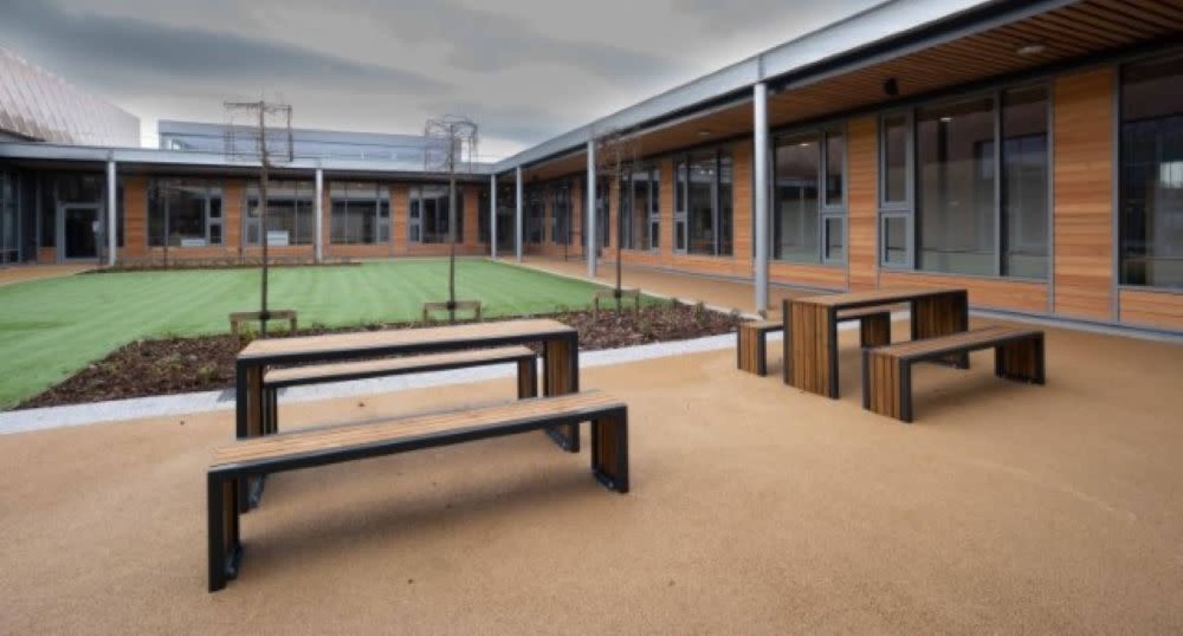 Tranquil Courtyard which sits directly between other rooms. Image in Heald Green, Cheadle Hulme, ENG