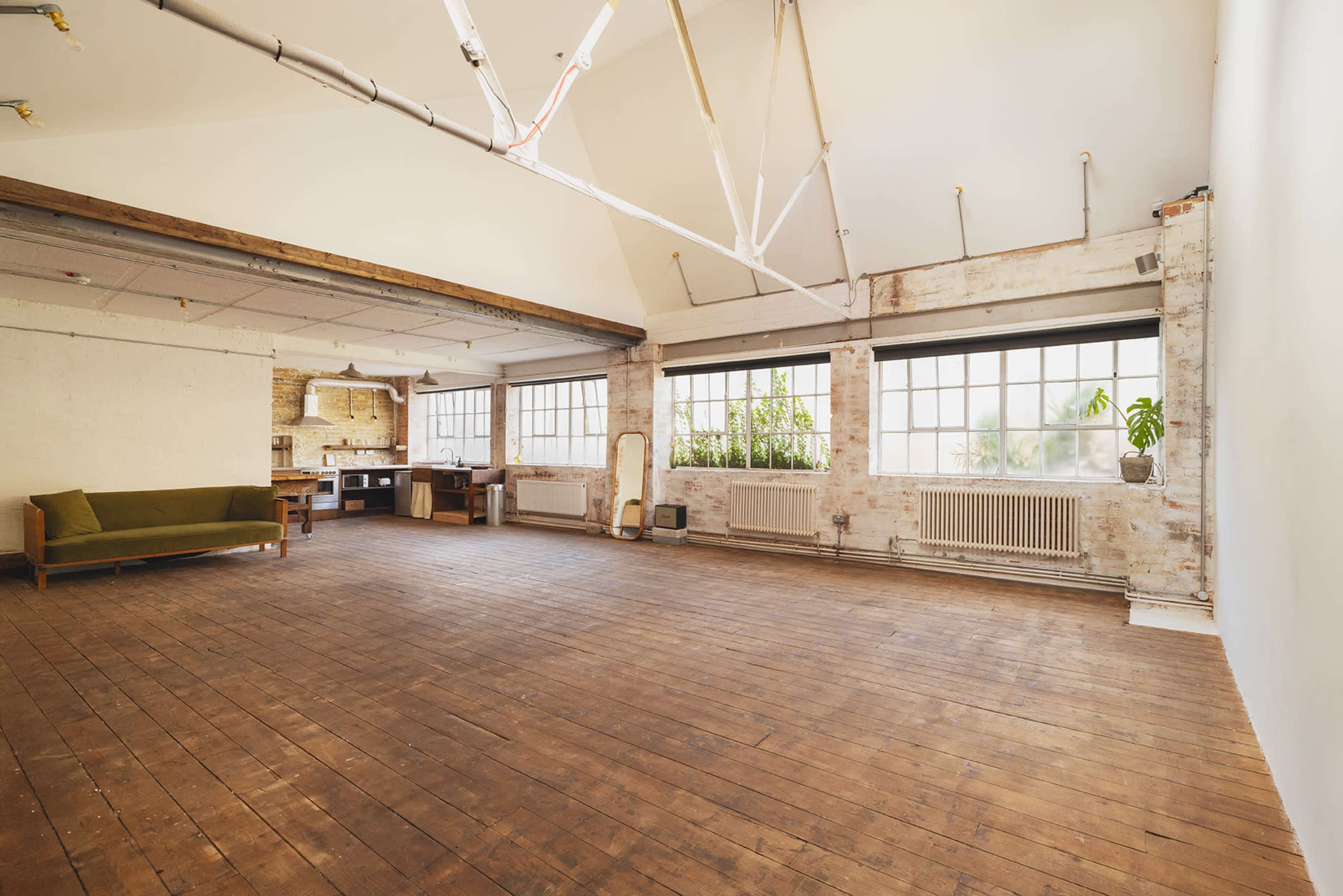 Warehouse Wooden Floor Daylight Photo Studio in East London for Video and Photo Productions Image in Dalston, london, ENG