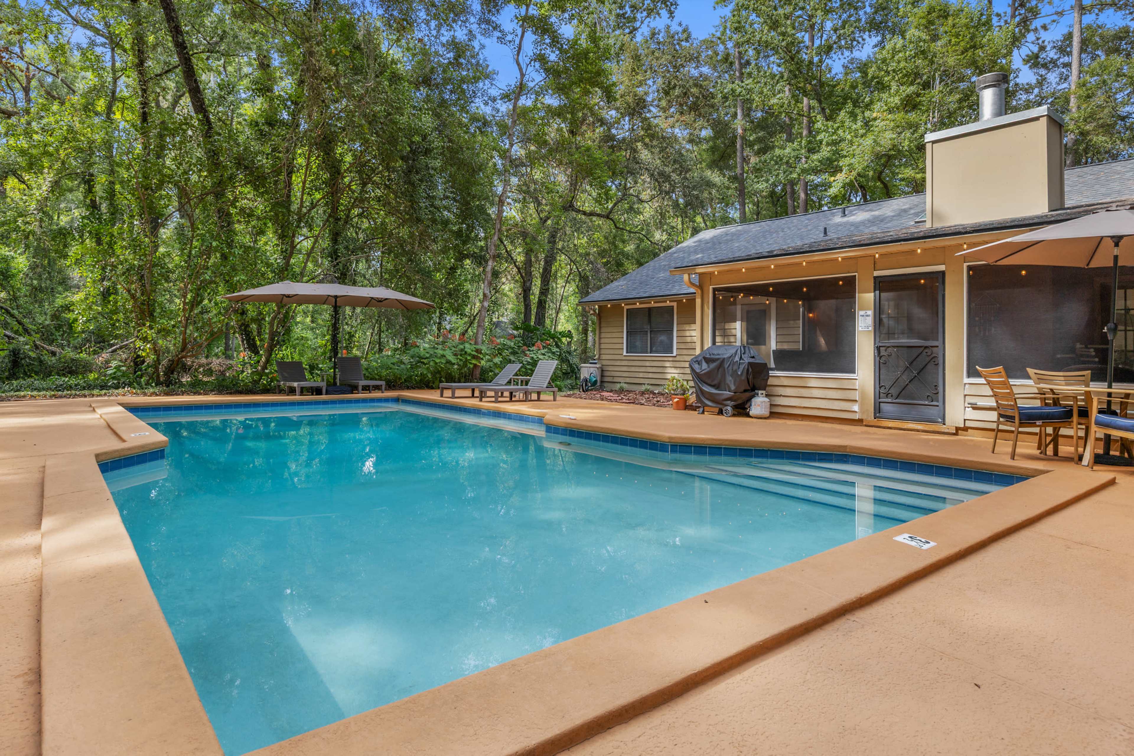 The Secluded Sanctuary | Salt Pool+Lanai+Office Image in , Gainesville, FL