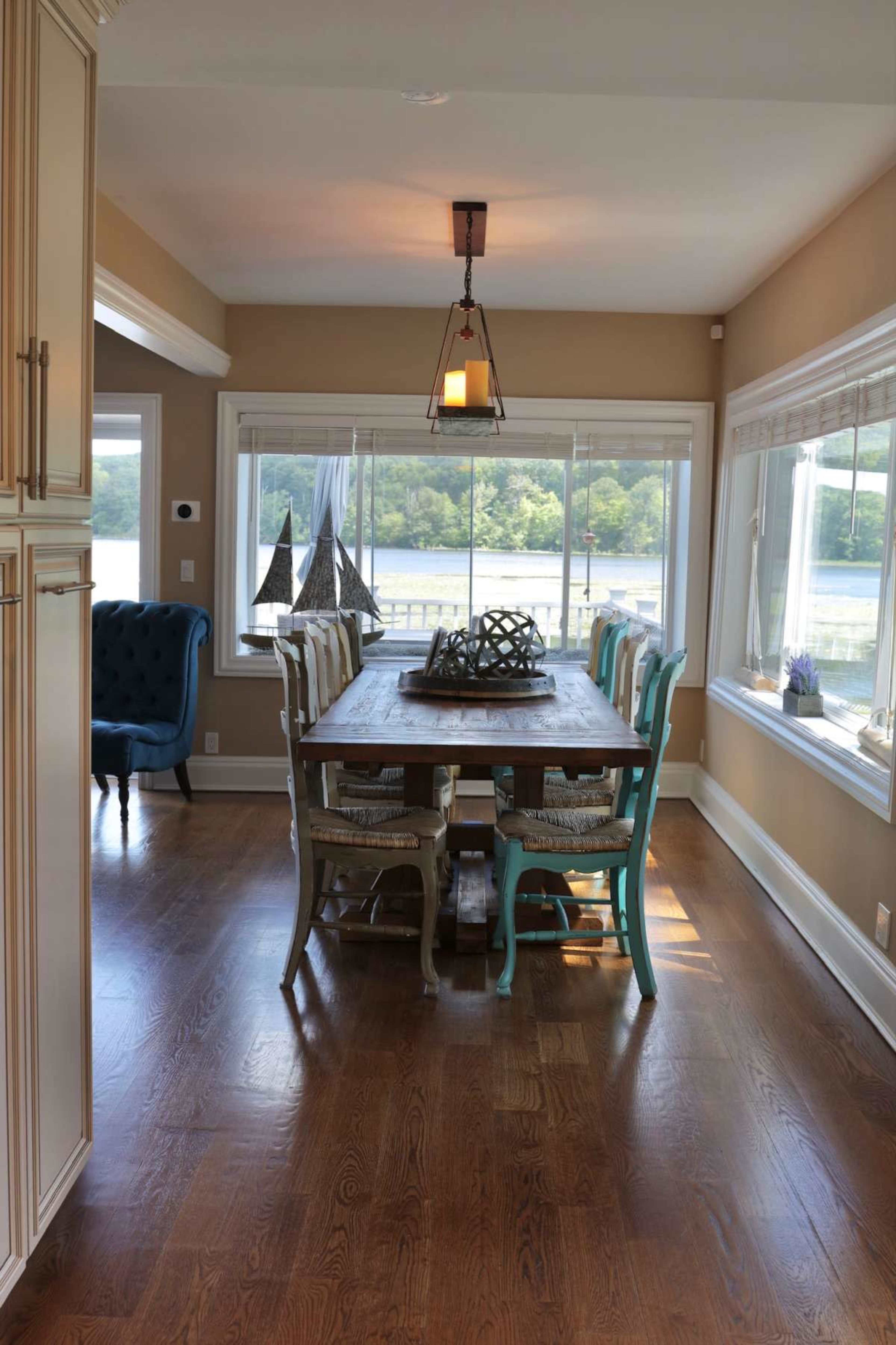 Panoramic lakeside Oasis on Peninsula Image in West Milford, Hewitt, NJ