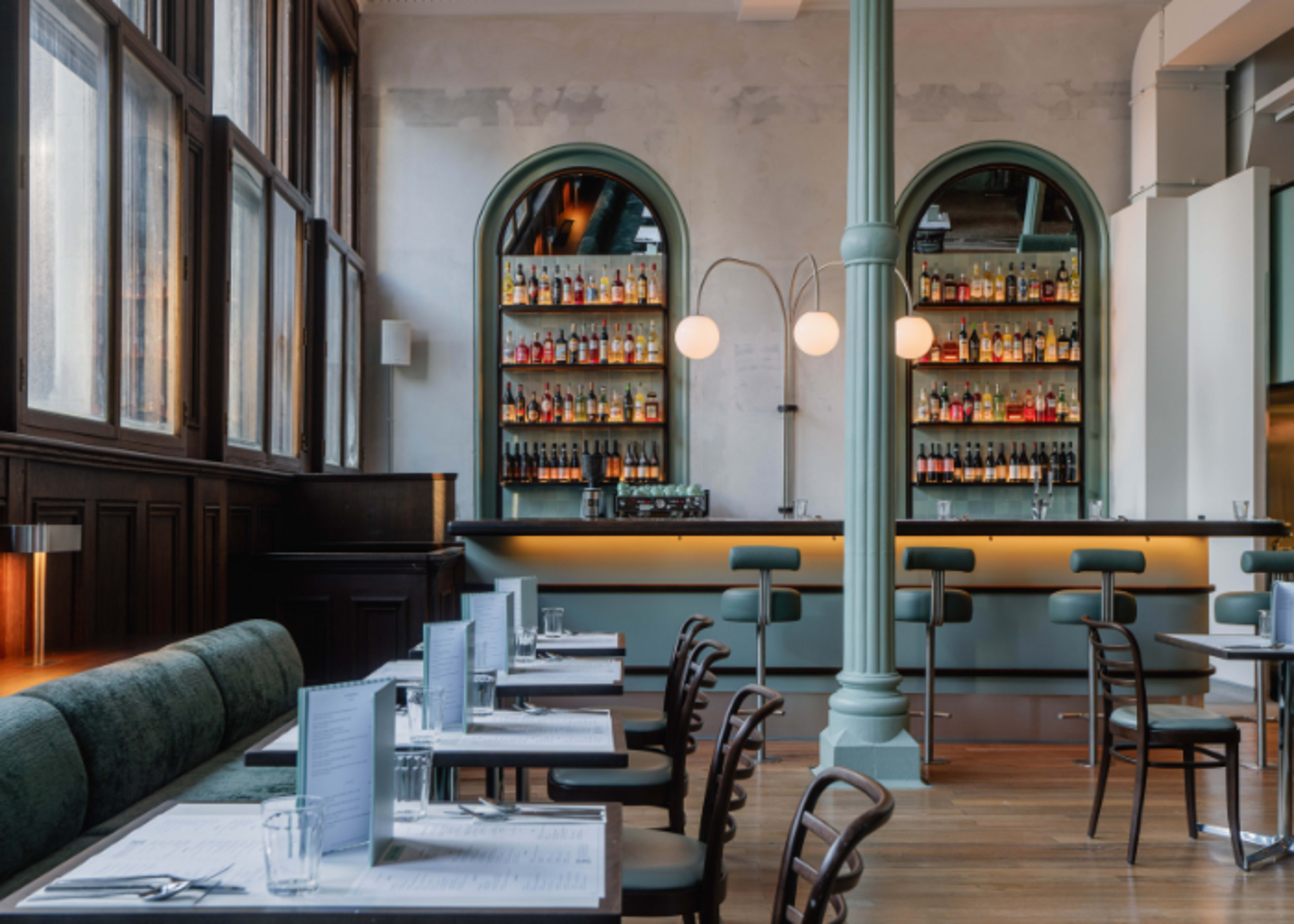 Italian Bar within Historic Grade II Listed Shoreditch Building Image in Shoreditch, London, ENG