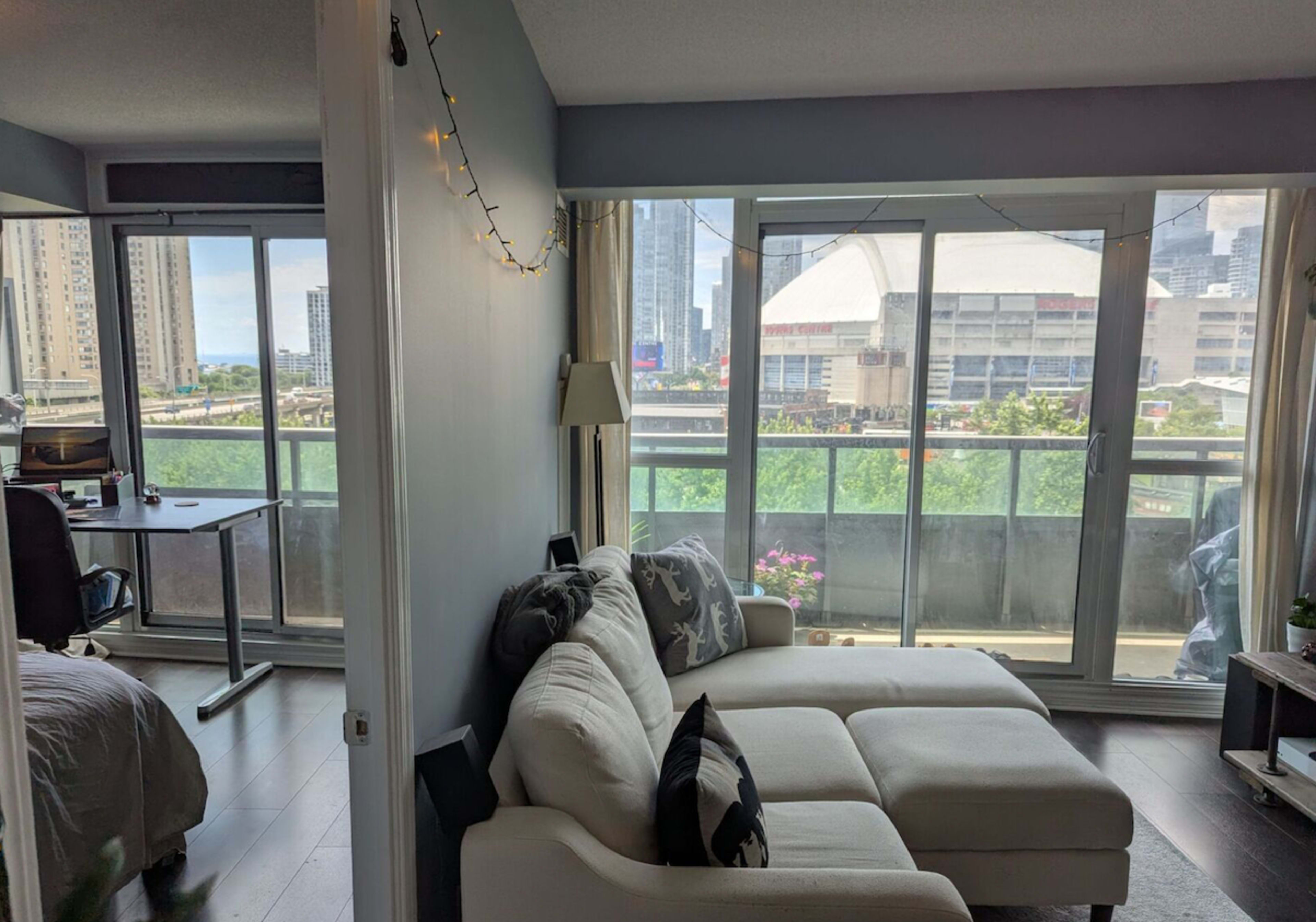 Window/Balcony CN Tower, Rogers Centre Views Image in Downtown Toronto, Toronto, ON