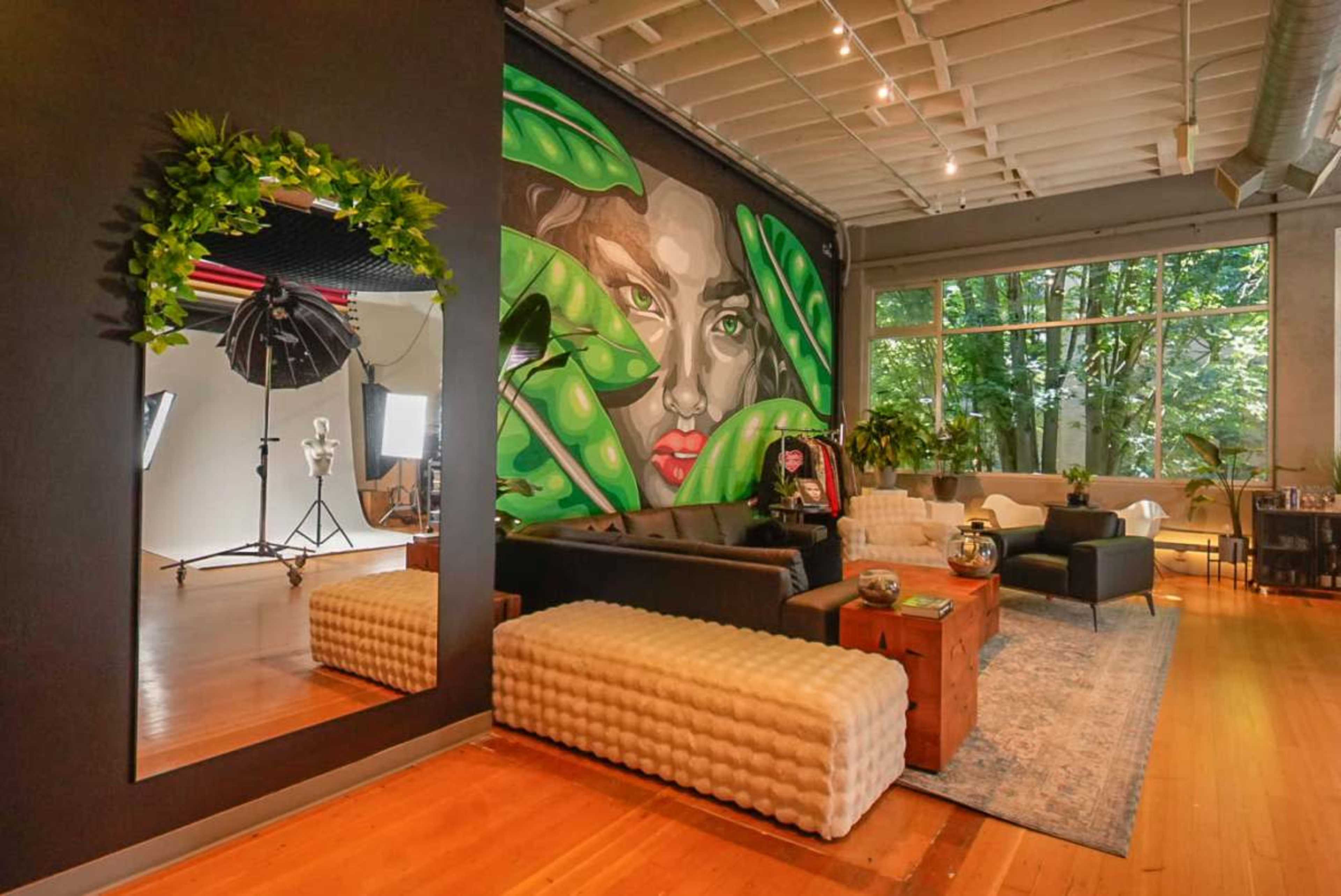 Designer Lounge Meets Full-Service Flash Photography + Video + Podcast Studio Image in Northwest Portland, Portland, OR