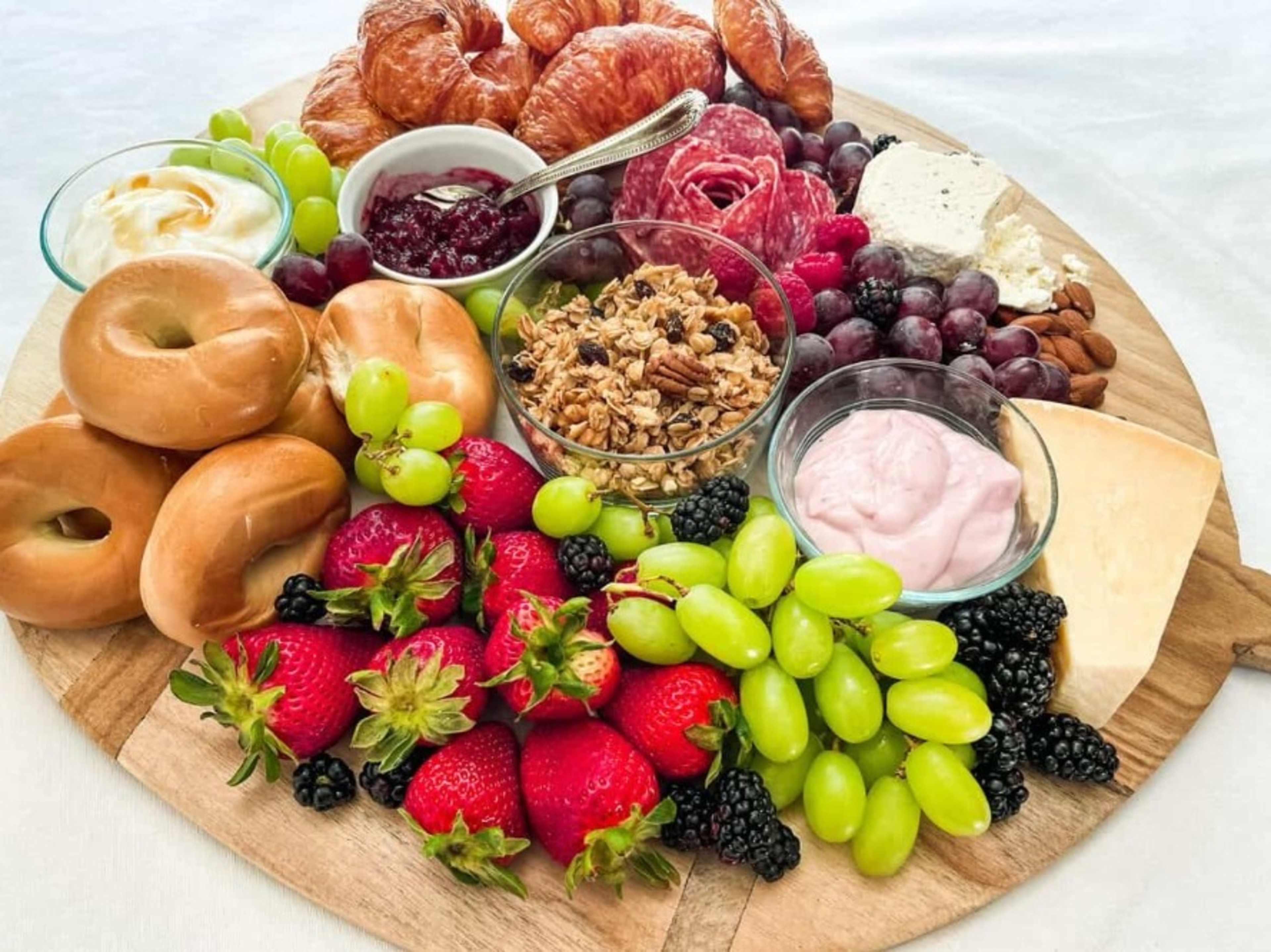 Seasonal pastry and fruit board