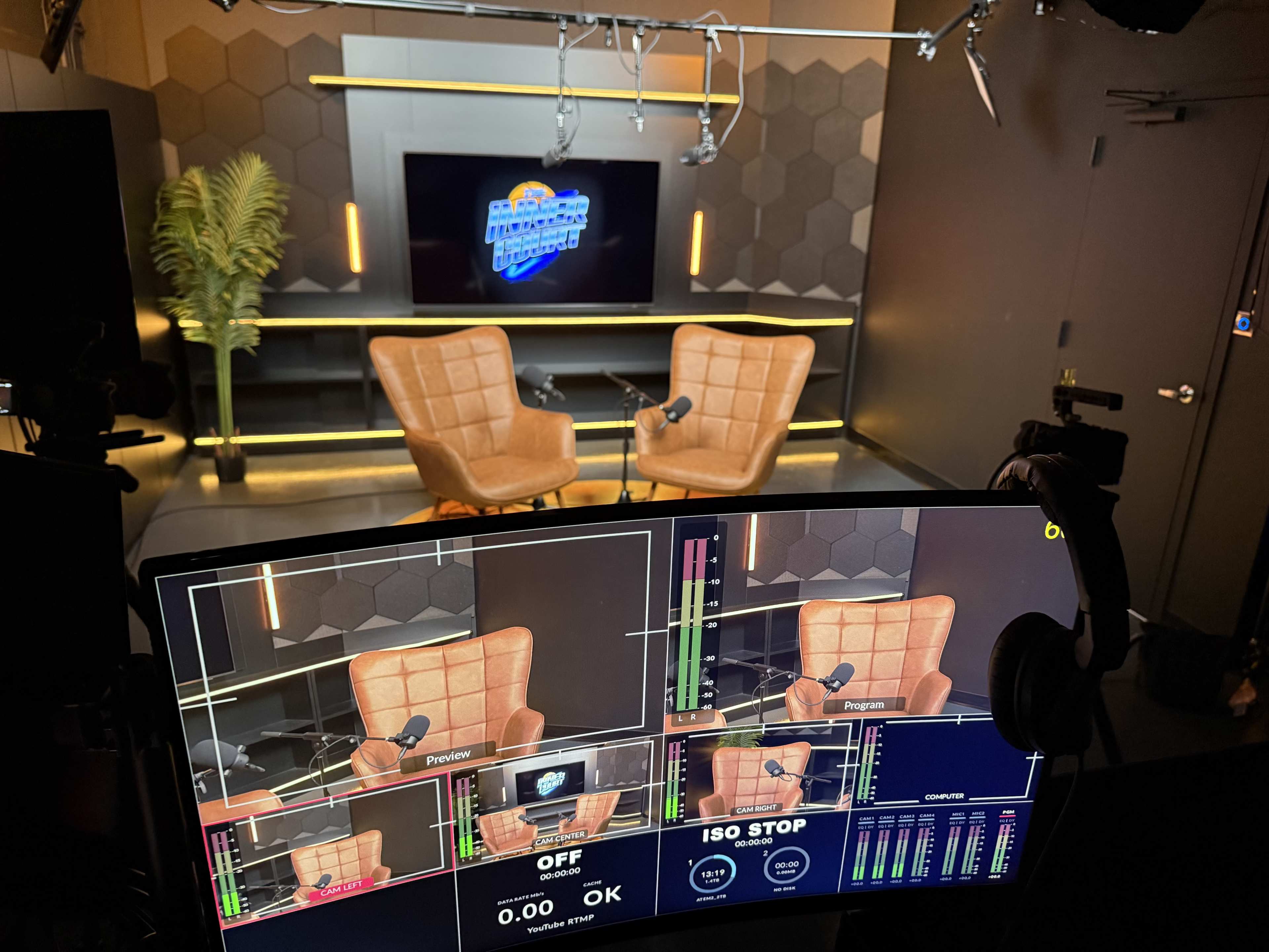 Modern Podcast Studio + A/V Tech Image in Miami Springs, Miami Springs, FL