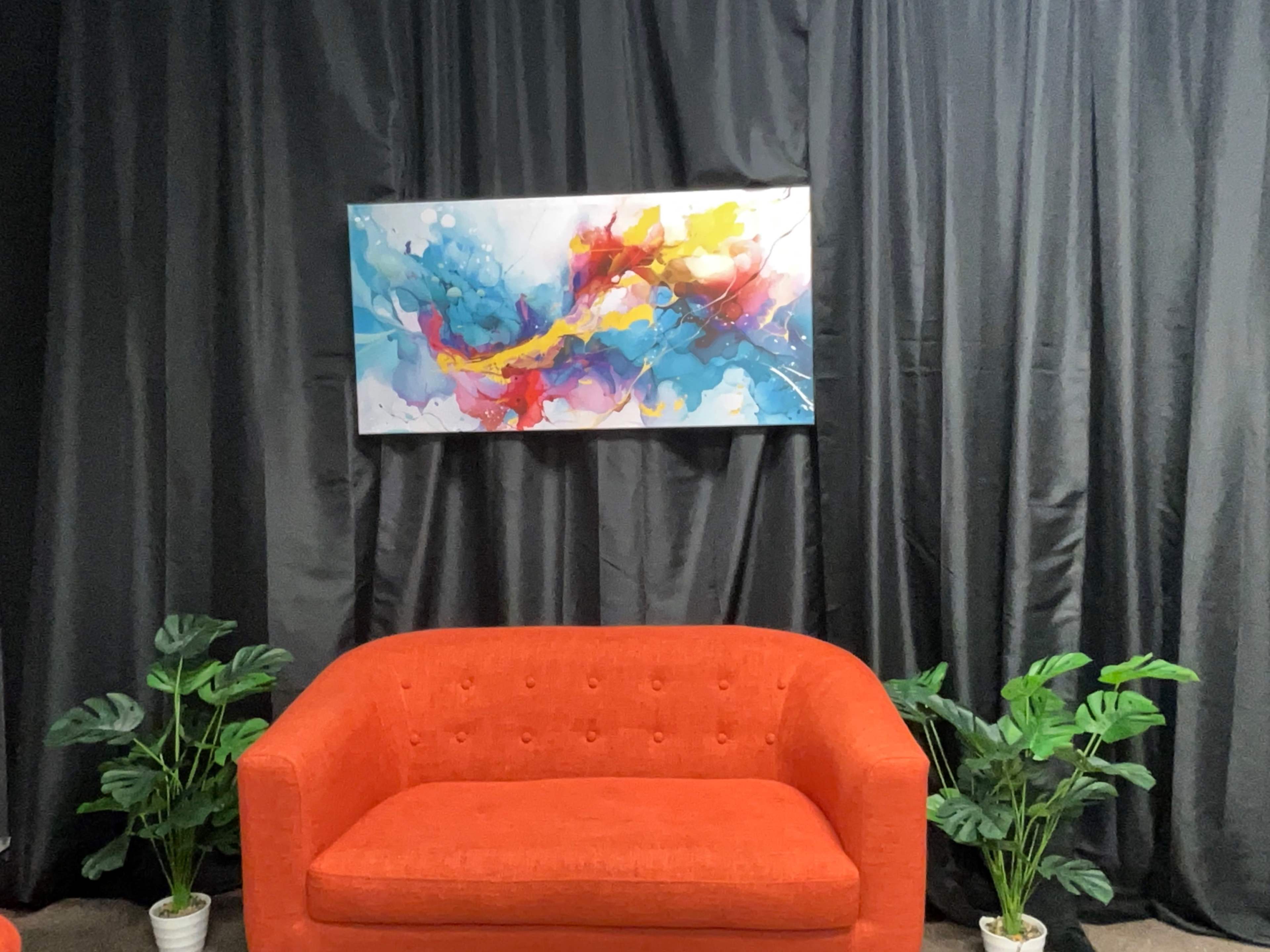 Urban Studio with Cozy Vibes and Custom Chalk Wall Image in Dexter-Fenkell, Detroit, MI