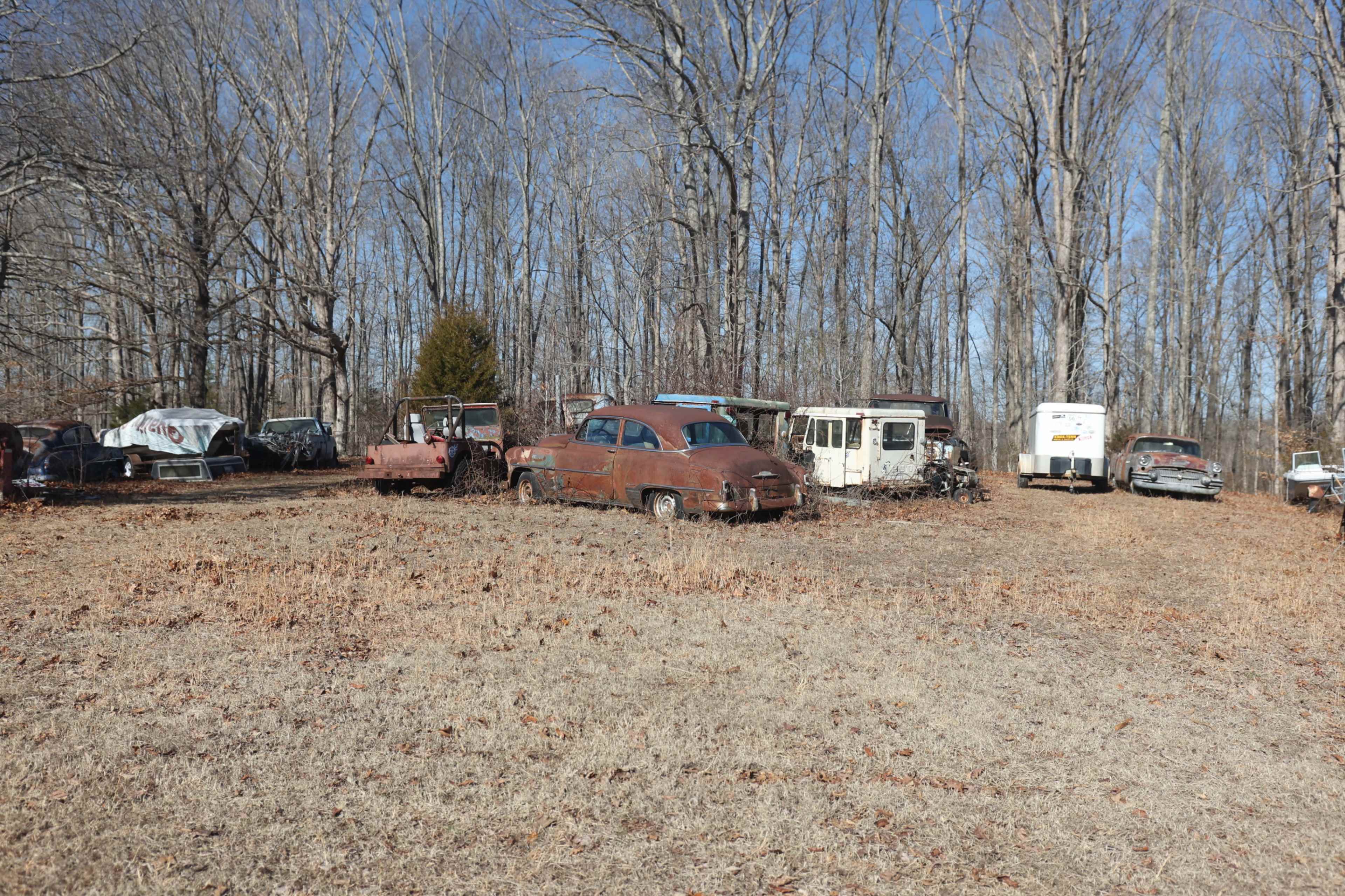 Rural Car Junkyard with Woods Image in , Fairview, TN
