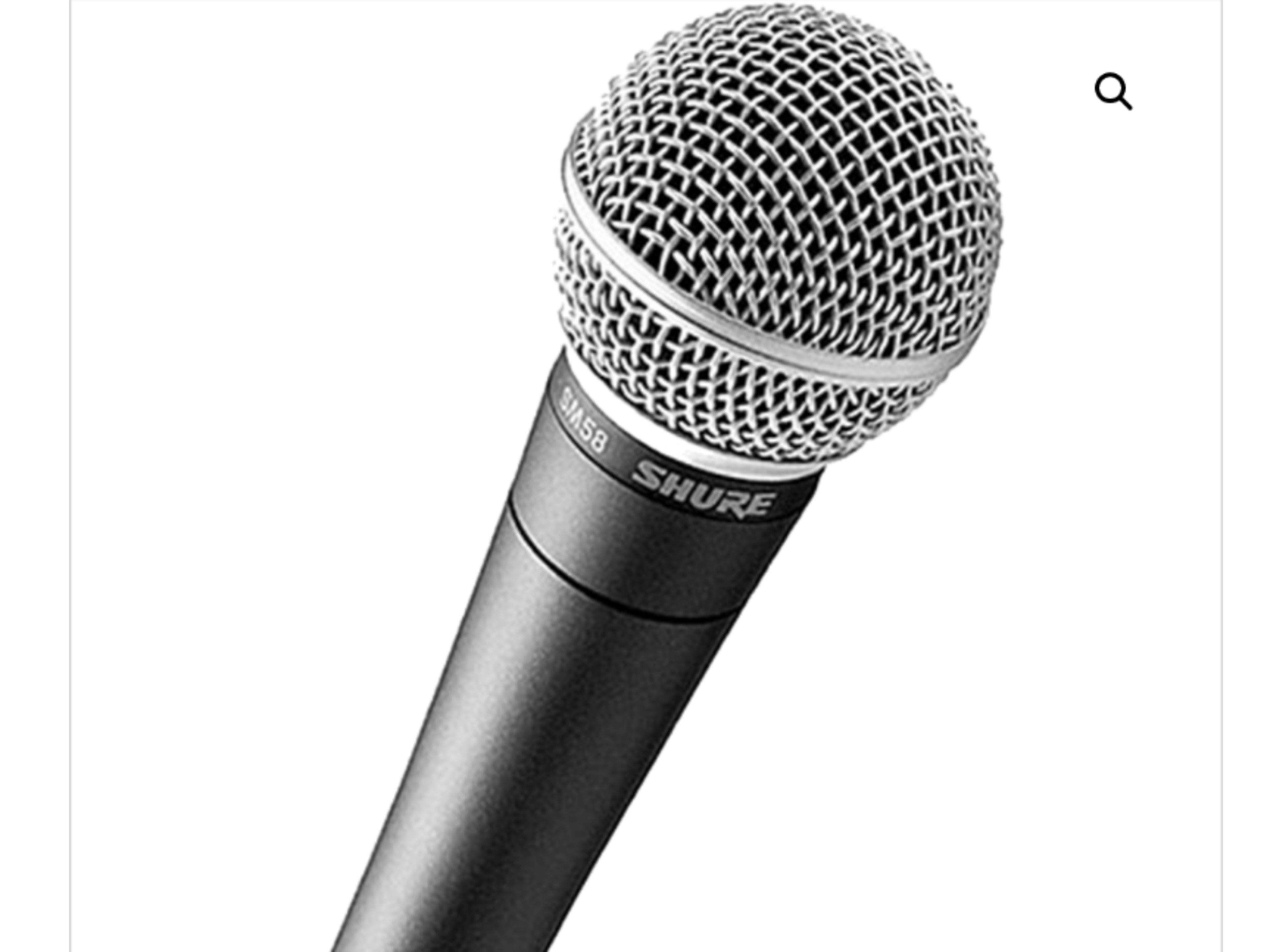 Shure microphone with XLR cable 
