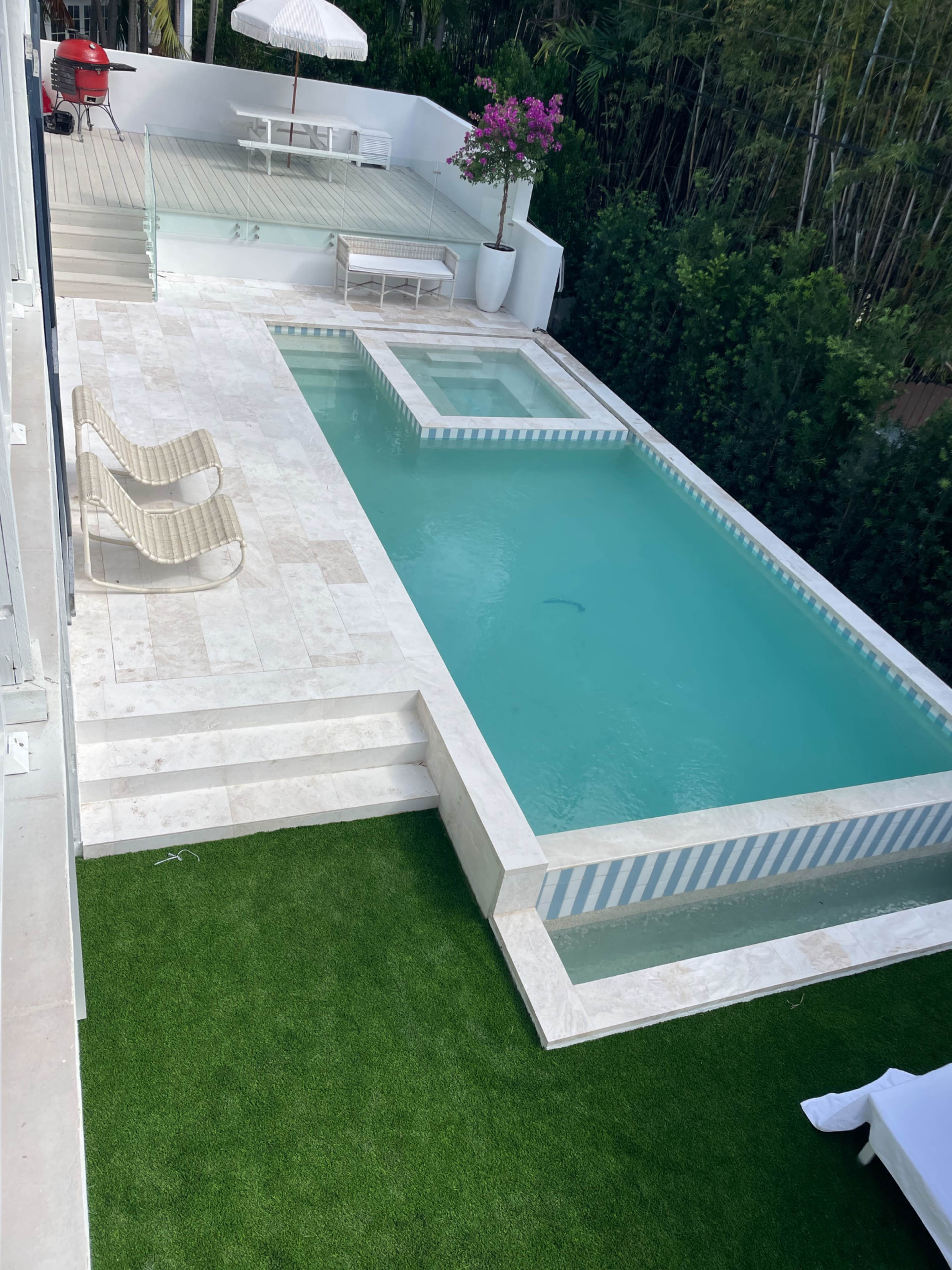 Luxury Costal Style pool are Image in Key Biscayne, Key Biscayne, FL