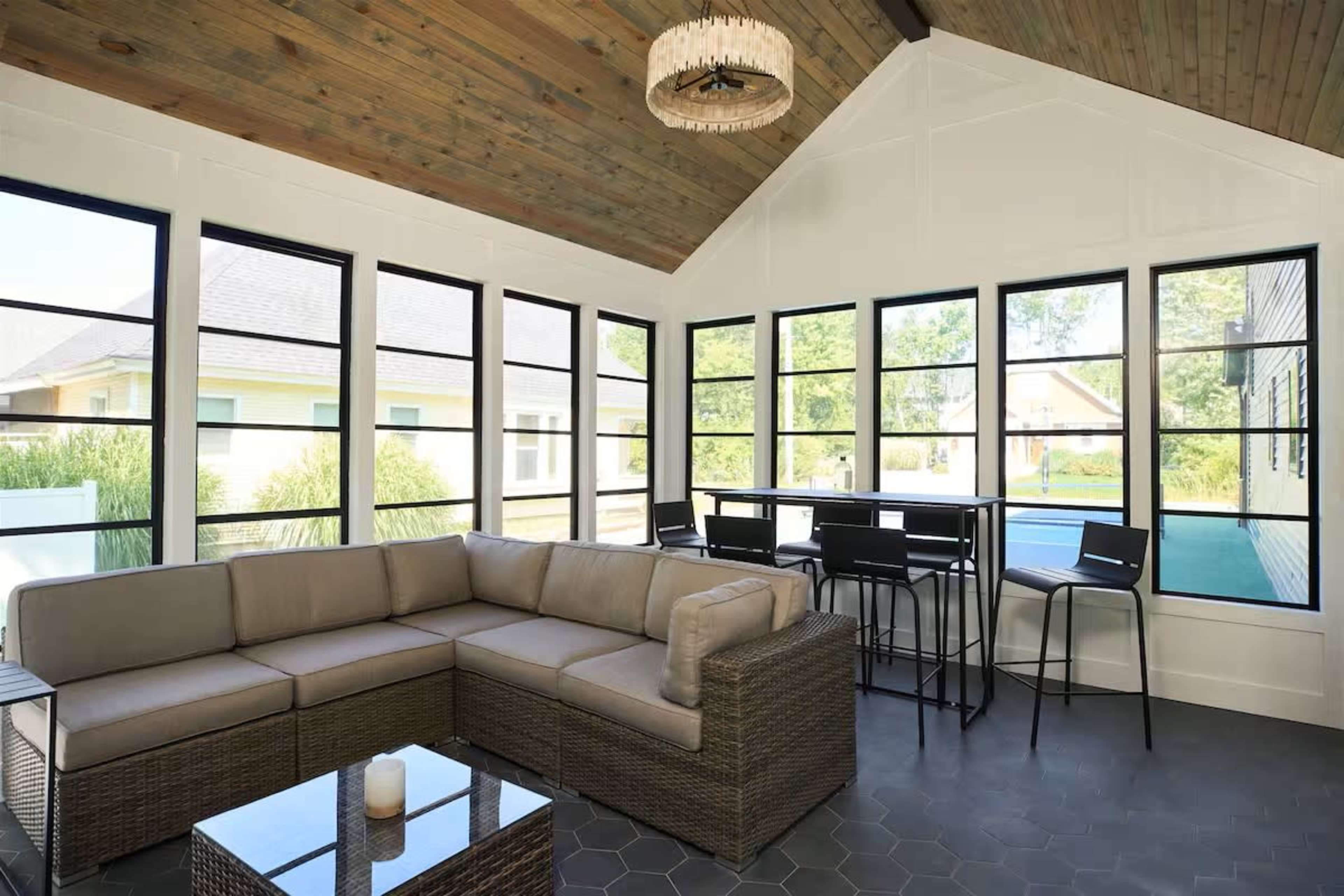 Beach home with pickleball court and pool Image in Casco Township, South Haven, MI