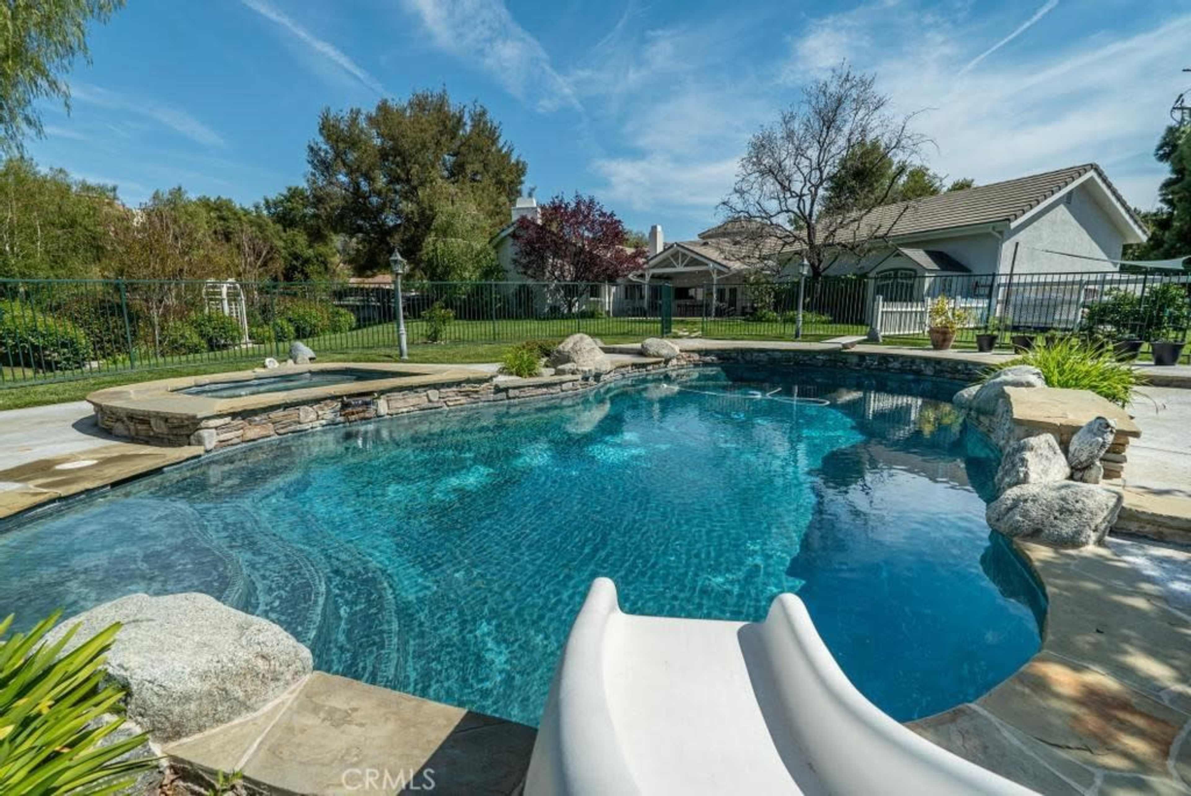 Expansive Outdoor Space with Pool, Lawn, Bridge and Amazing Scenery. Image in Canyon Country, Santa Clarita, CA