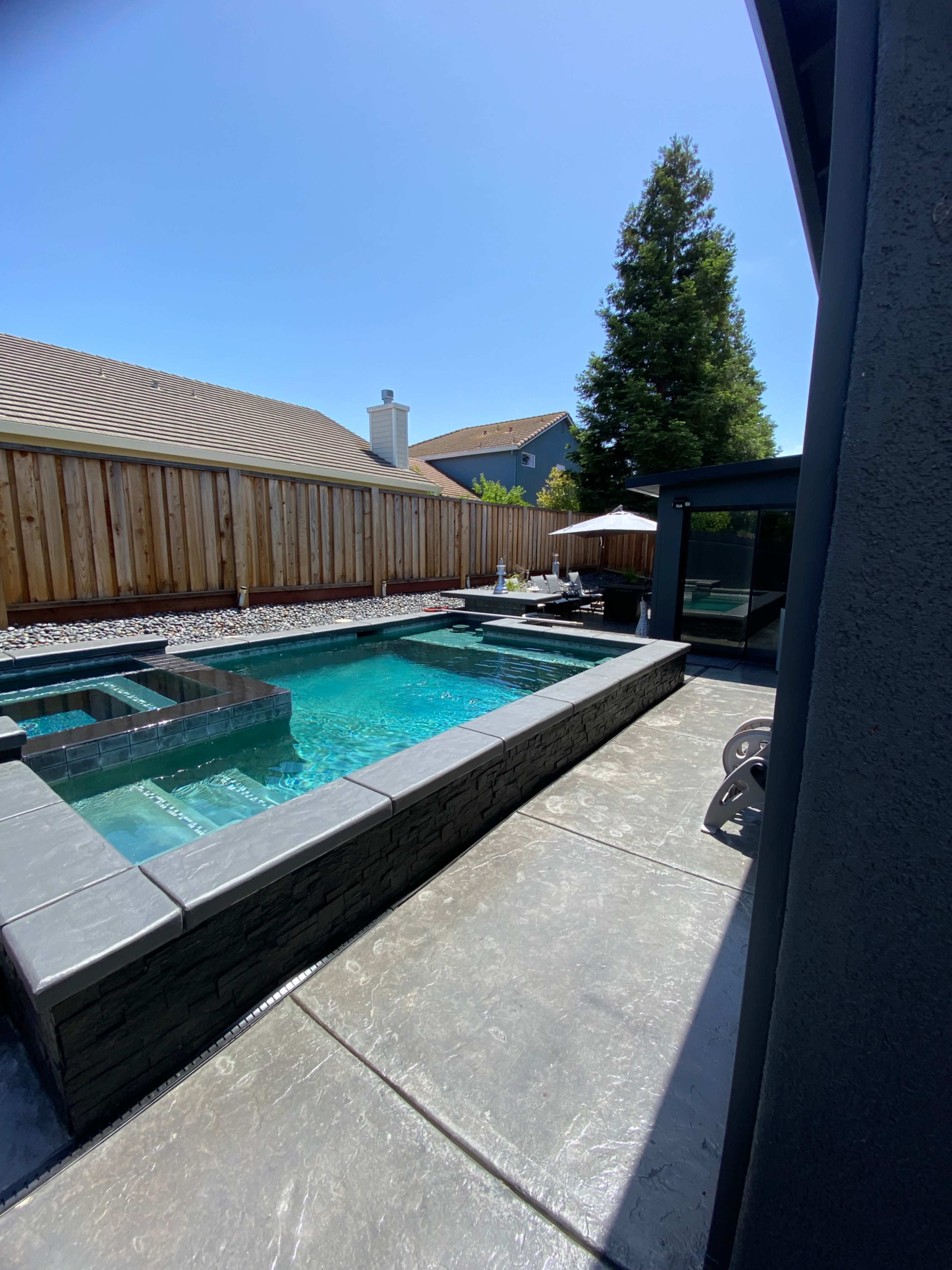 CUSTOM BACKYARD POOL  AND PARTY SPACE Image in Elk Grove, Elk Grove, CA