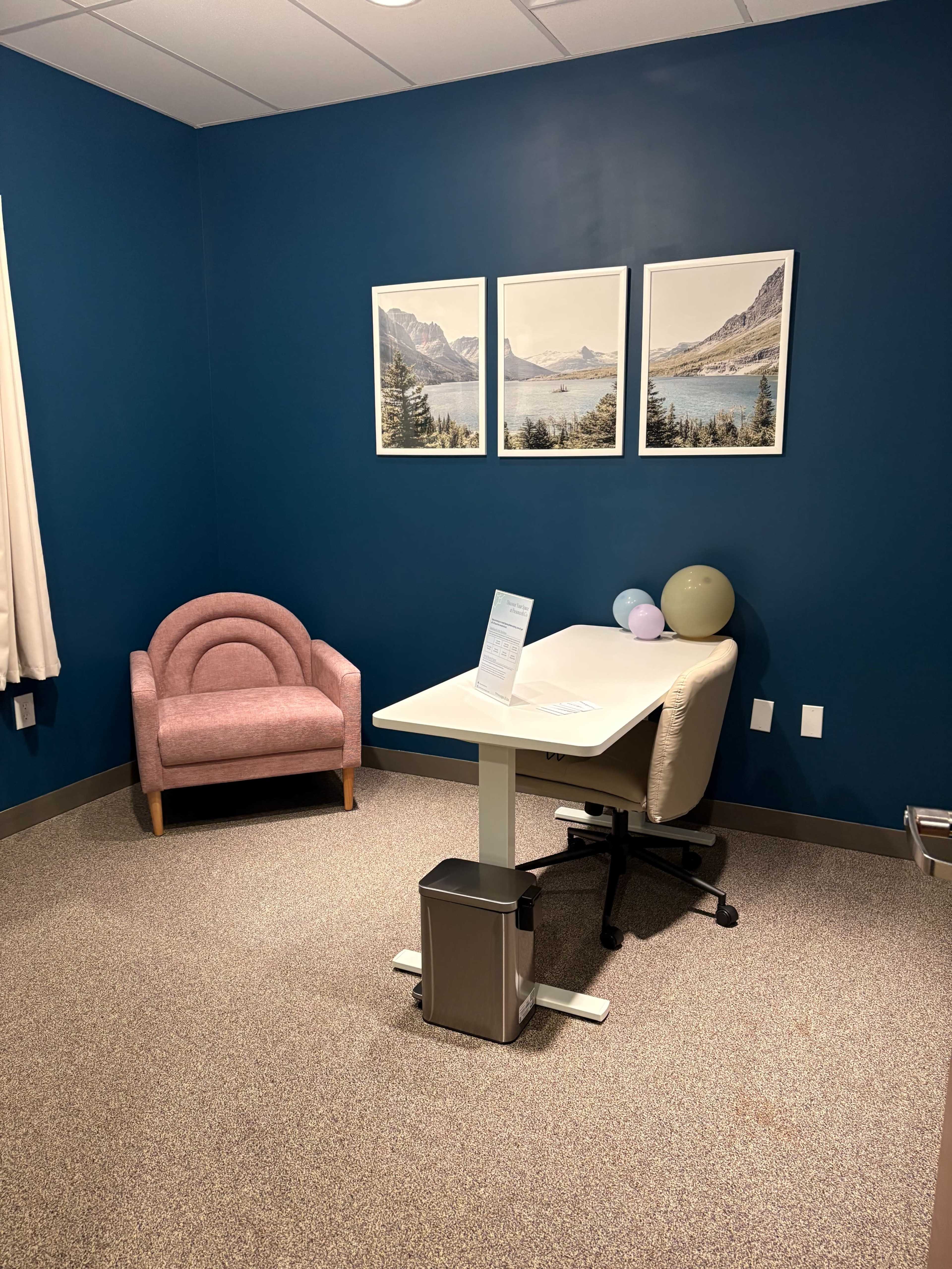 Moody Blue Private Wellness Room for Therapy, Healing & Coaching | Reading MA Image in Reading, Reading, MA