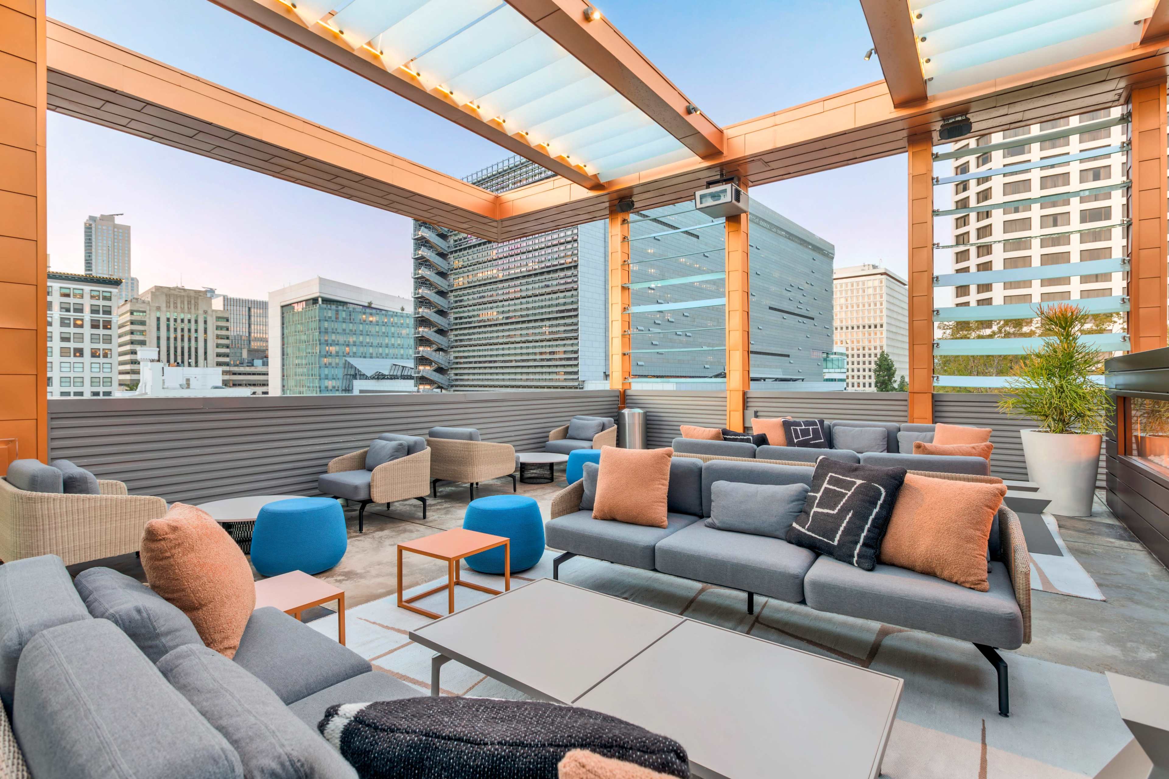 Beautiful Open-Concept Rooftop Lounge Downtown! Image in Downtown Los Angeles, Los Angeles, CA