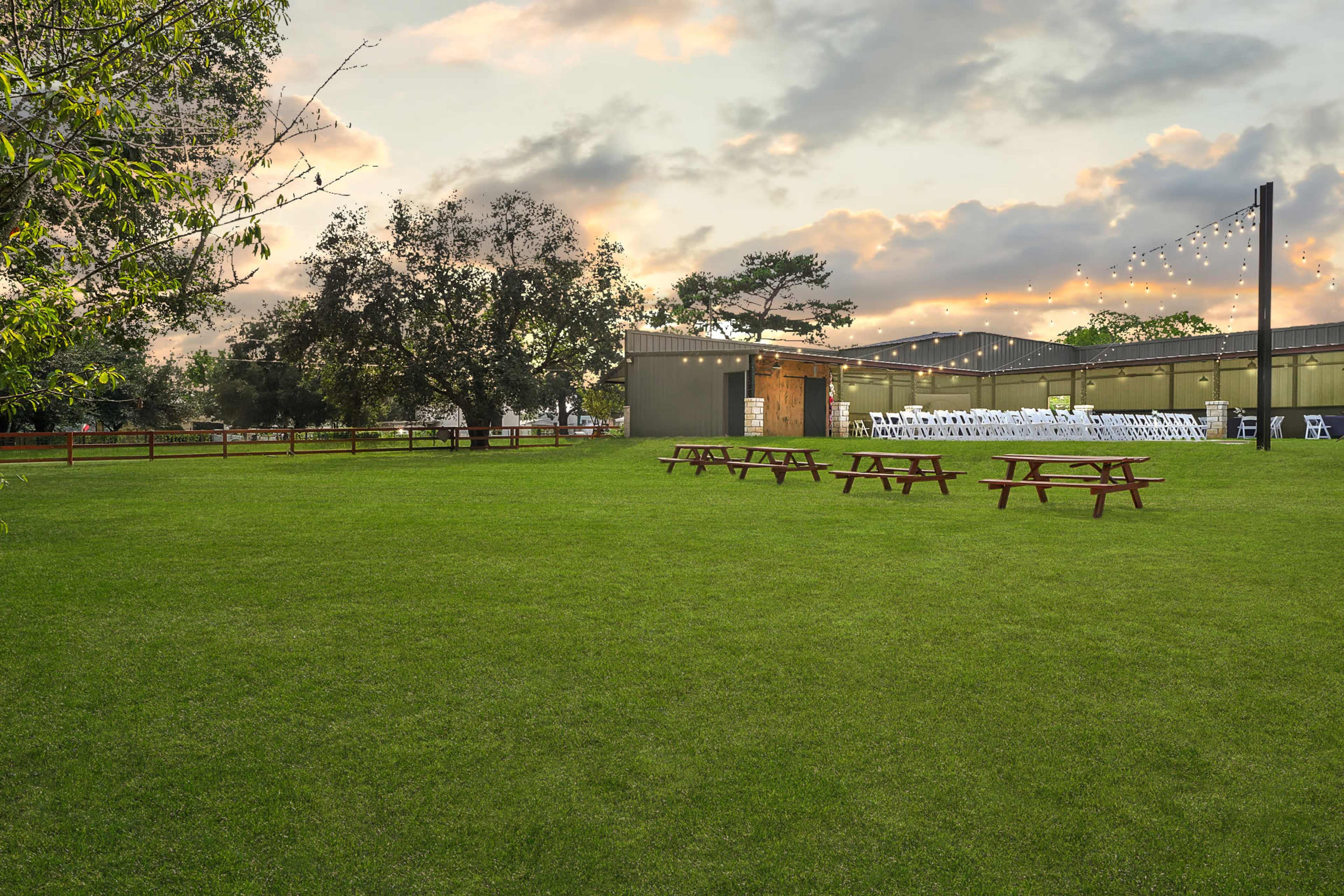Outdoor event space located approximately 45 minutes Northwest of Downtown Houston Image in Pinehurst, Pinehurst, TX