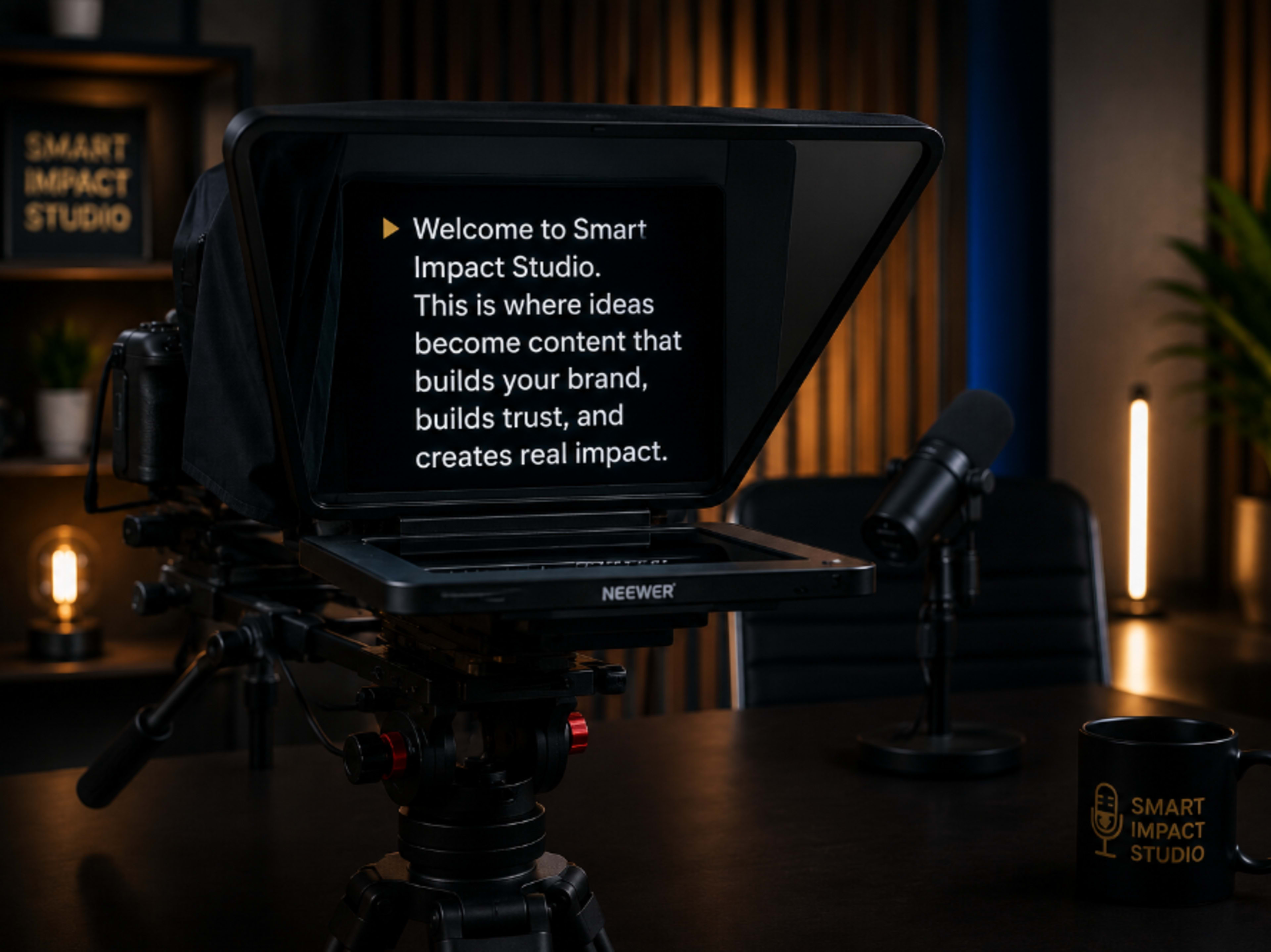Teleprompter Setup