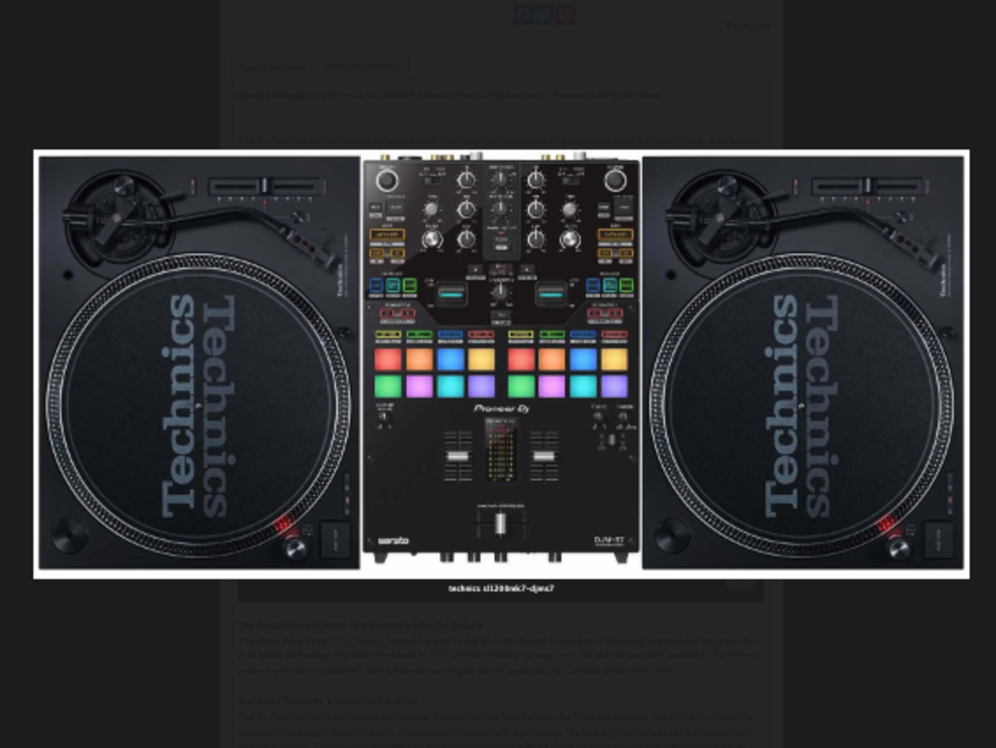DJ Turntable Setup