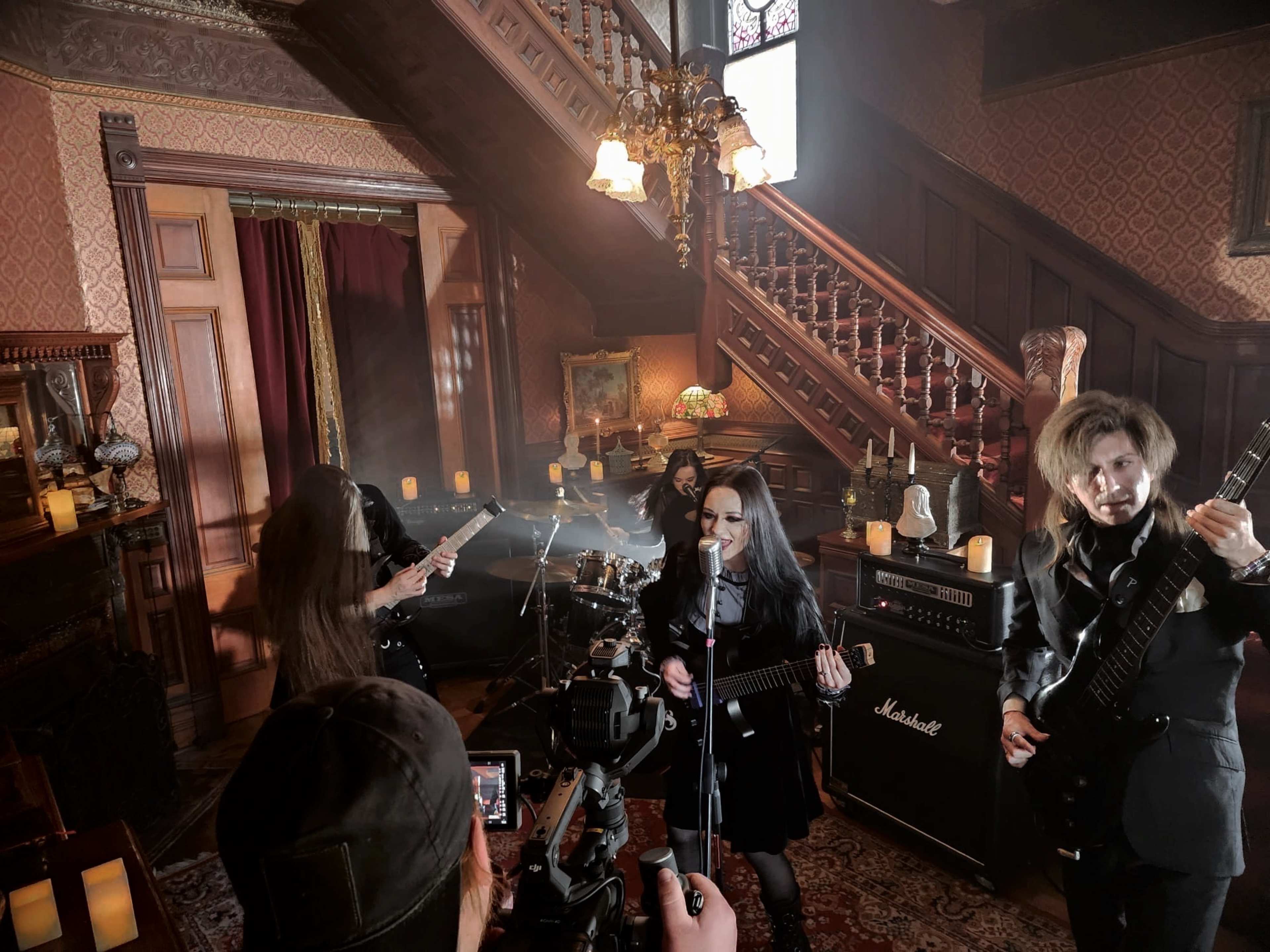 Dance music video shoot