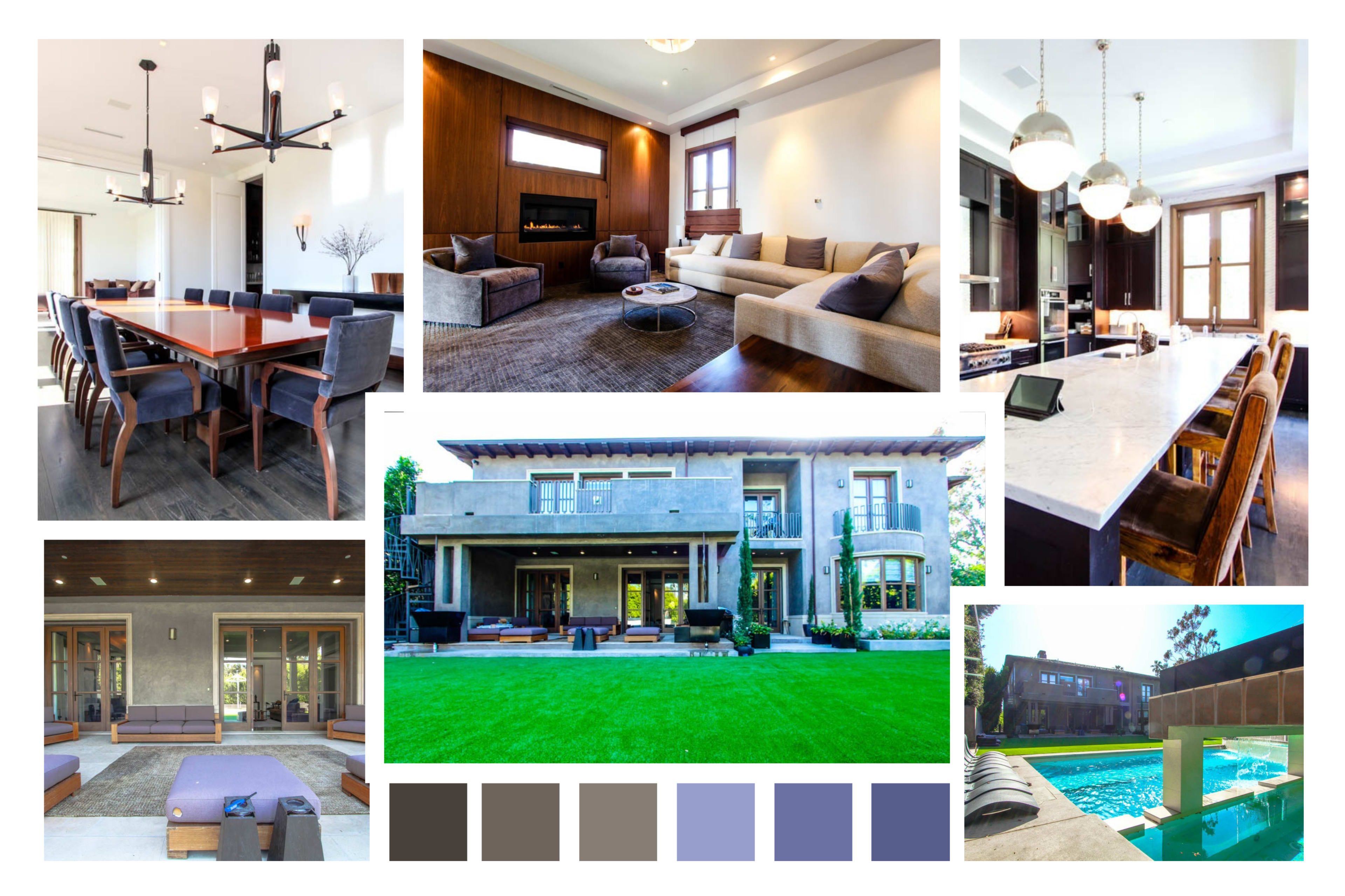 MODERN MEDITERRANEAN VILLA W/ POOL & COURTYARD Image in Brentwood, Los Angeles, CA