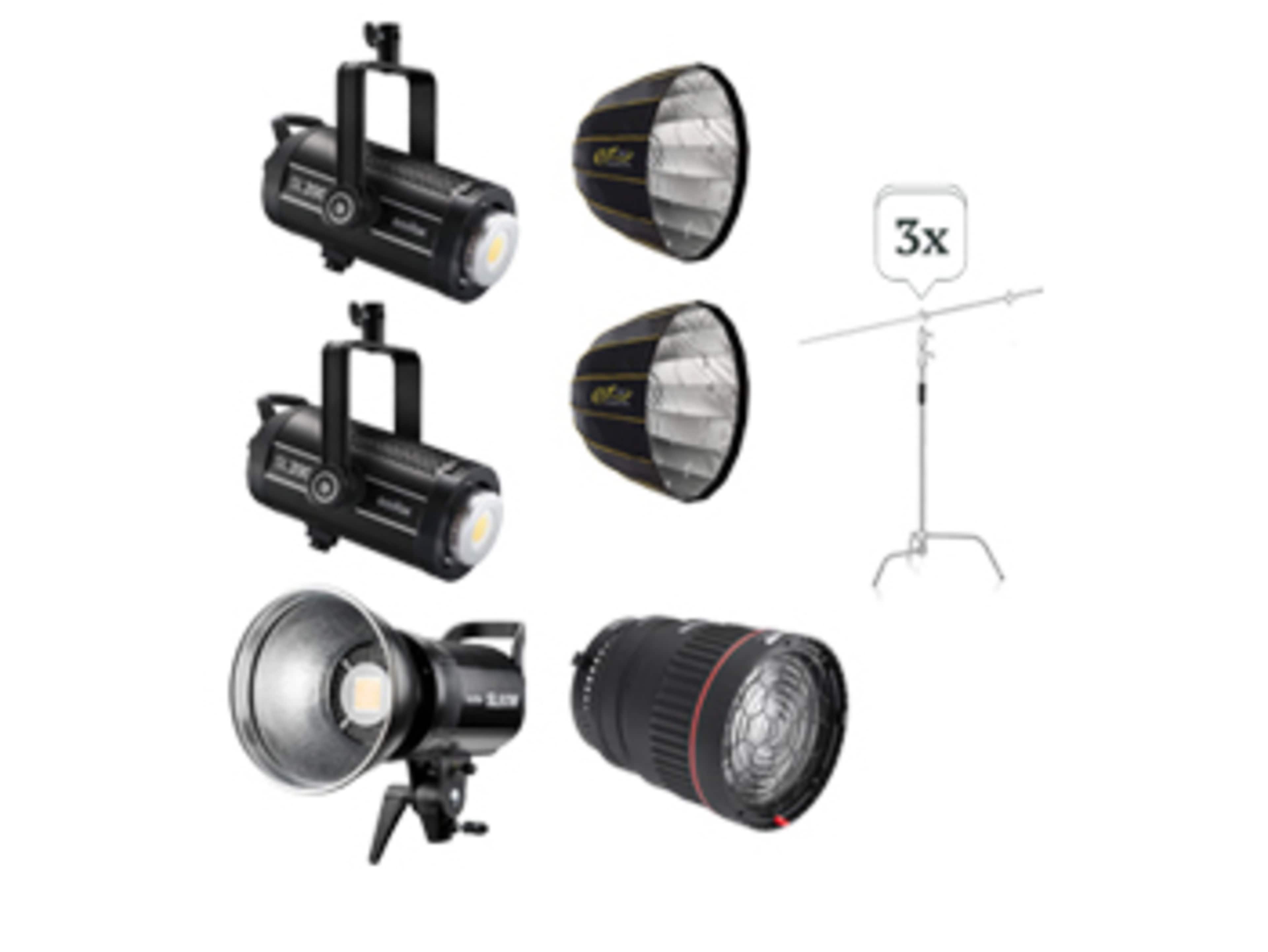 3-Light LED Kit Daylight