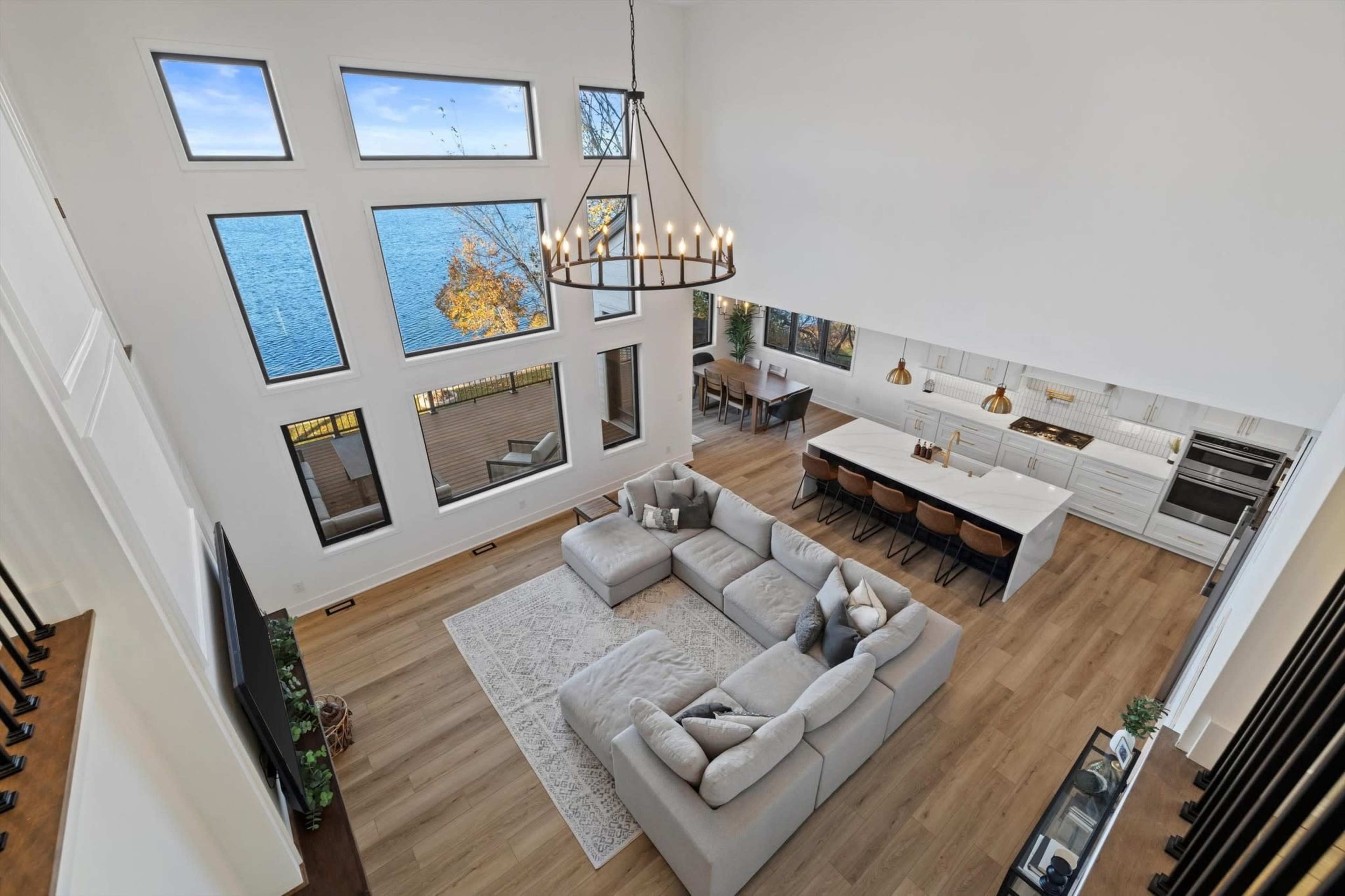 Bright & Airy Lake House with Soaring Views Image in Paddock Lake, Salem, WI