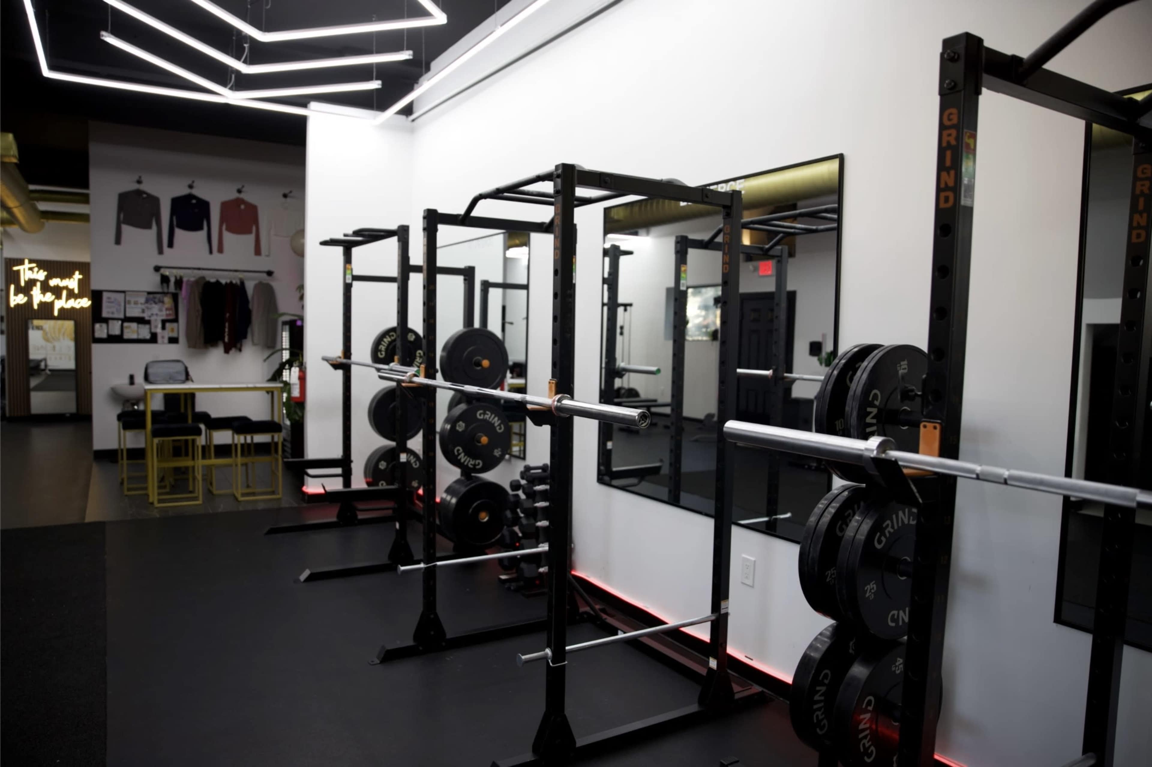 Urban Industrial Gym Studio with Spacious Layout and Sleek Aesthetic Image in Linden, Linden, NJ