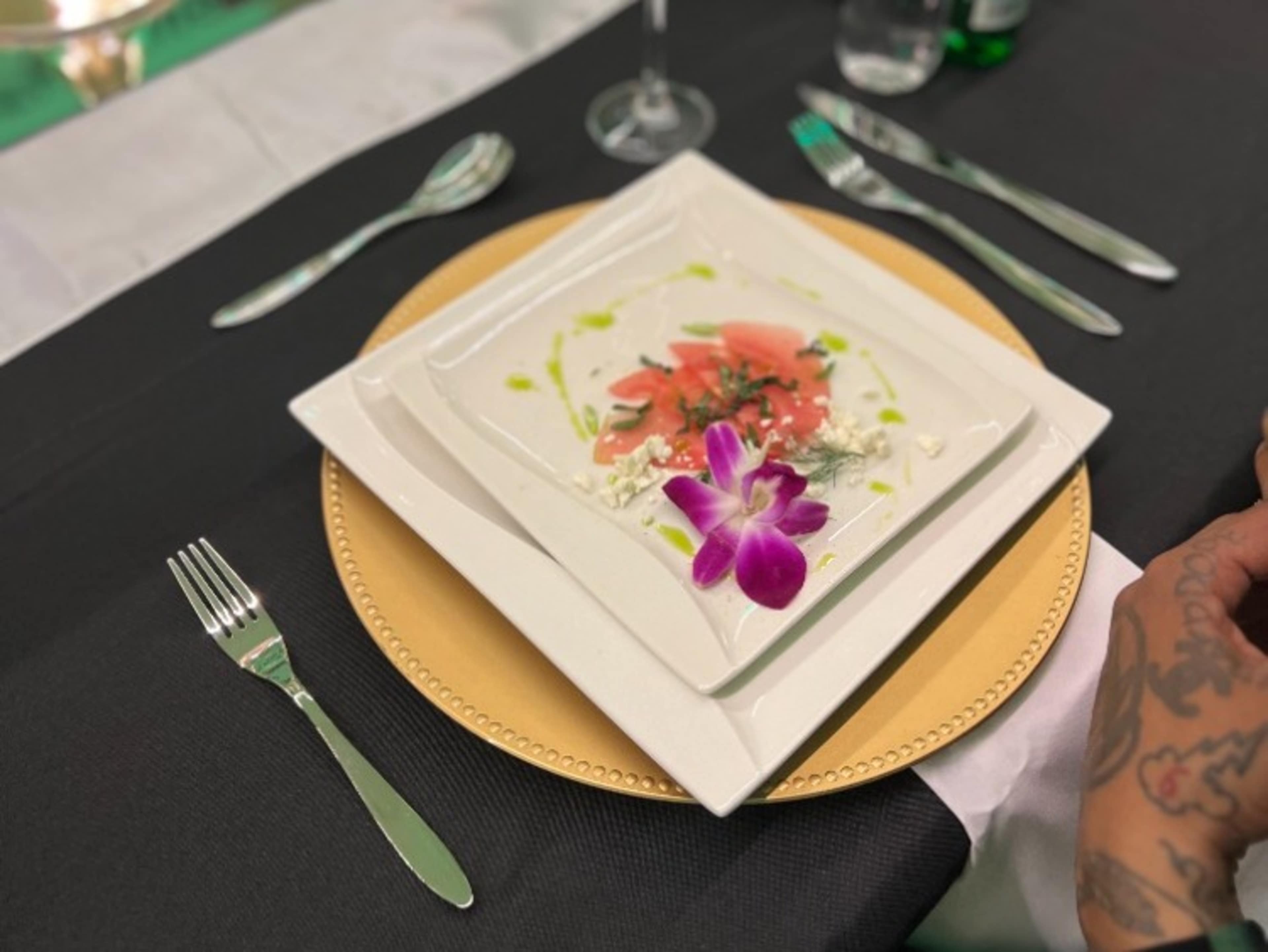 Catered meal