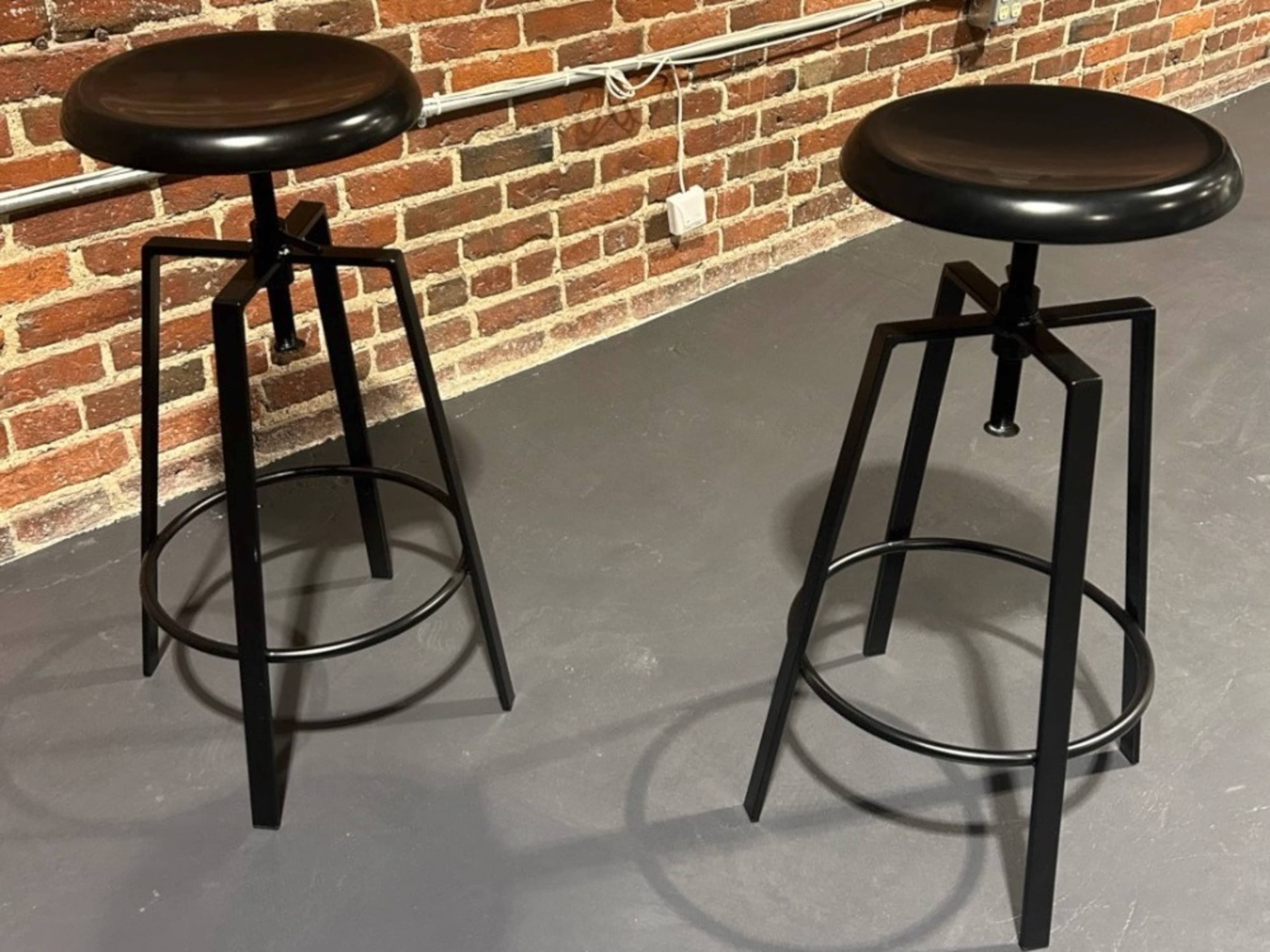 Black bar stool