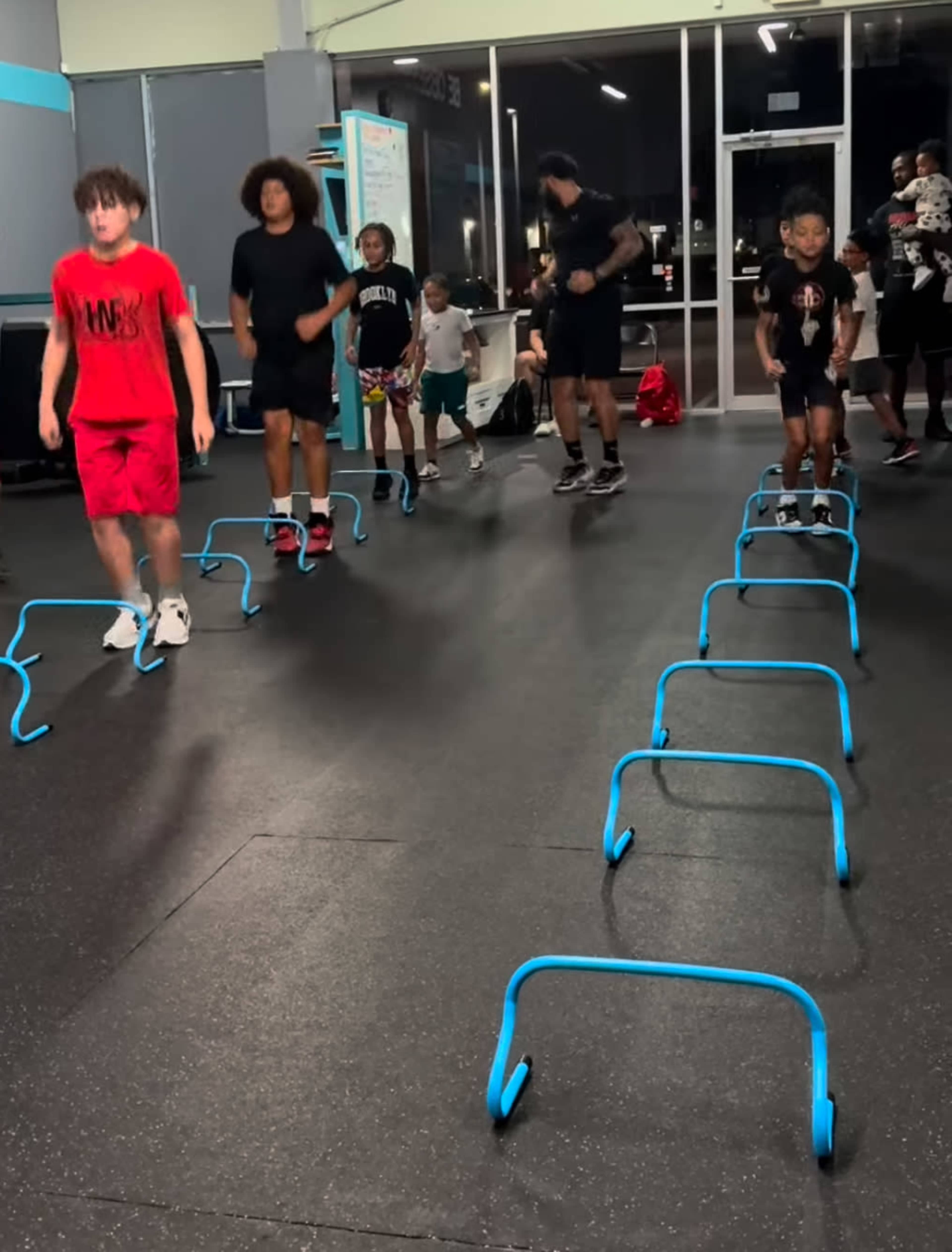 Fully equipped training  gym, private studio with showers and kids room. Image in Mason North Lake, Katy, TX