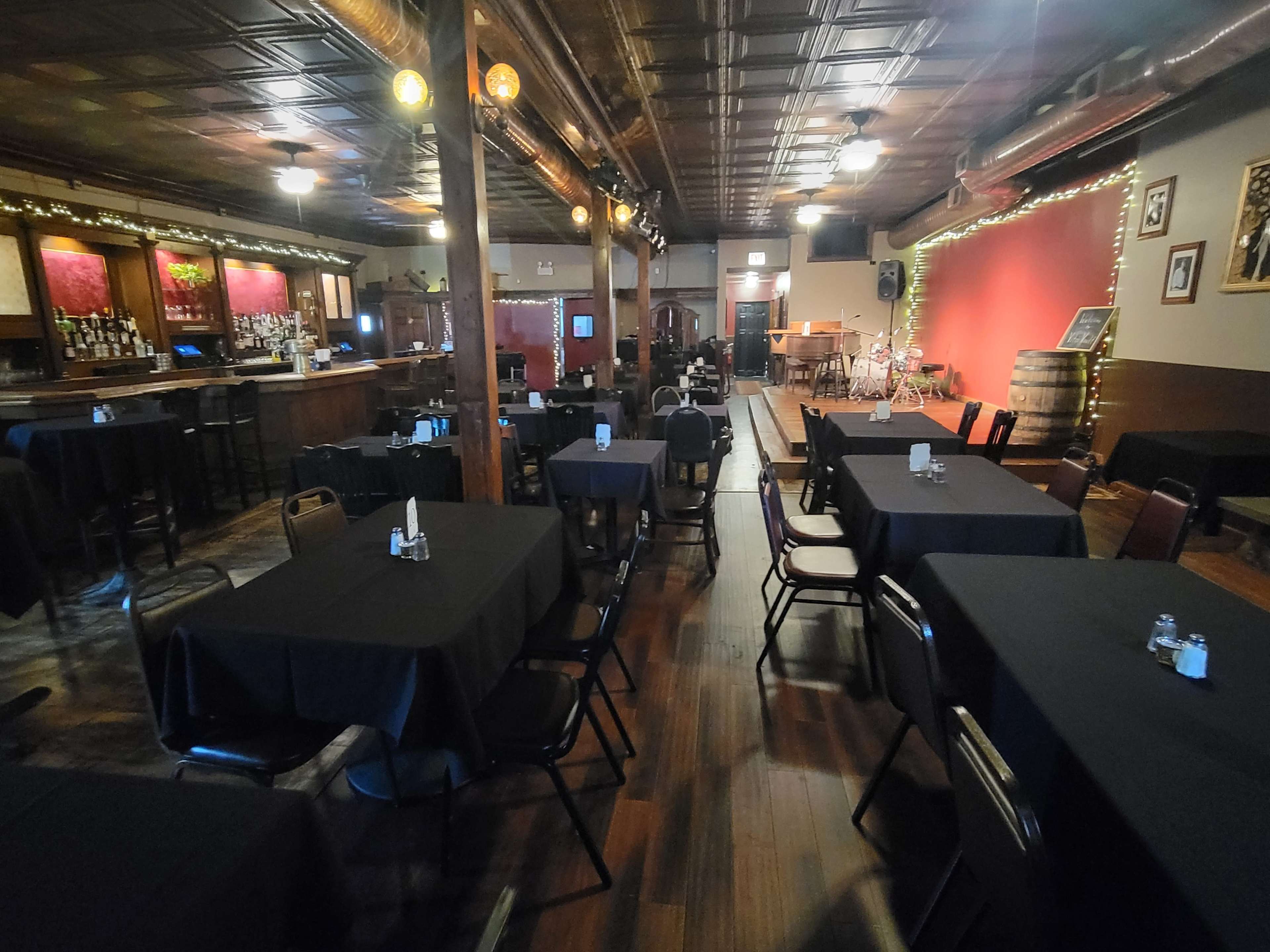 Elegant 1920s themed, restaurant/bar with open space. Image in Portage Park, Chicago, IL