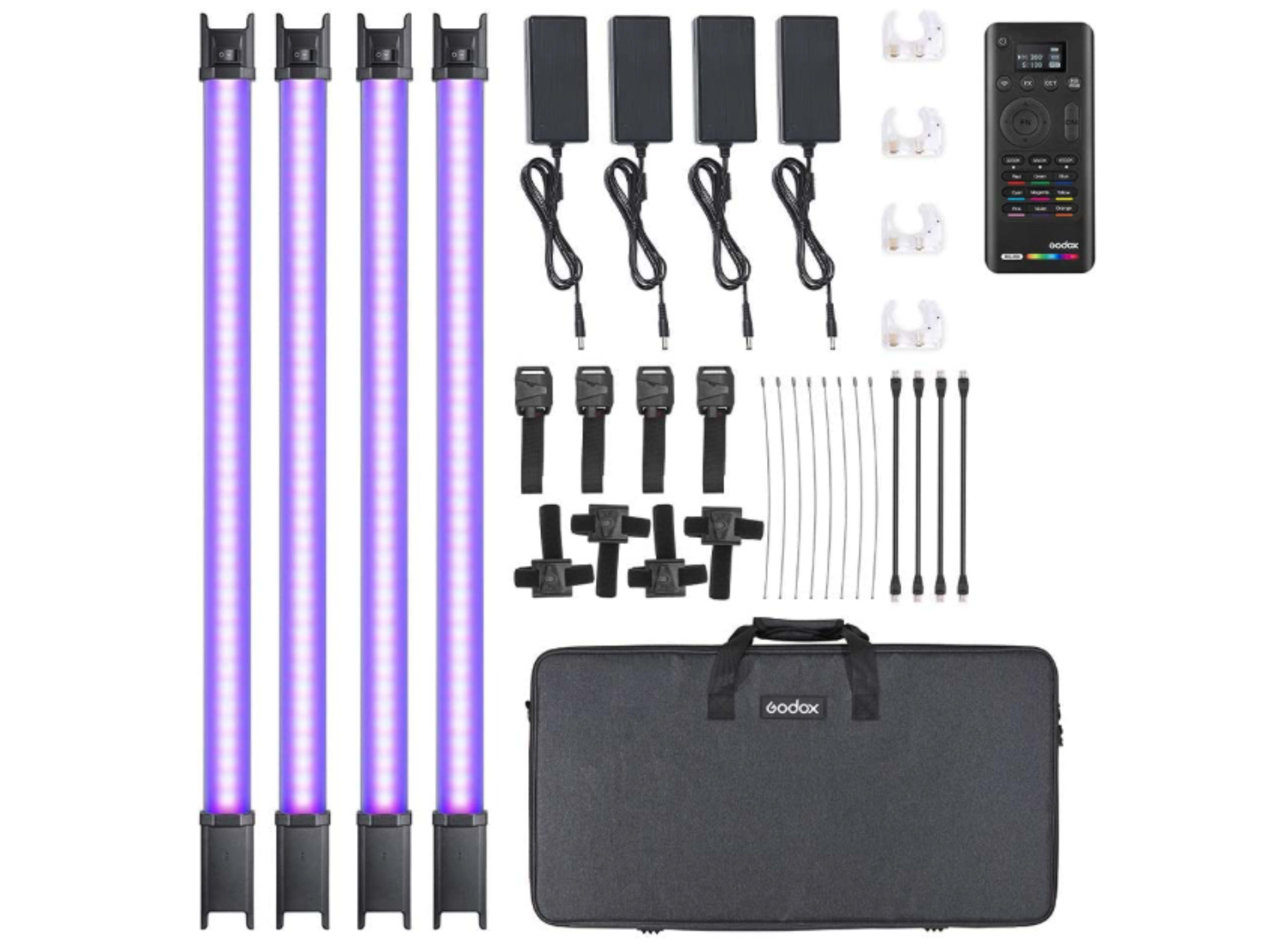 **Godox TL60 4-Light Kit RGB Tube Light