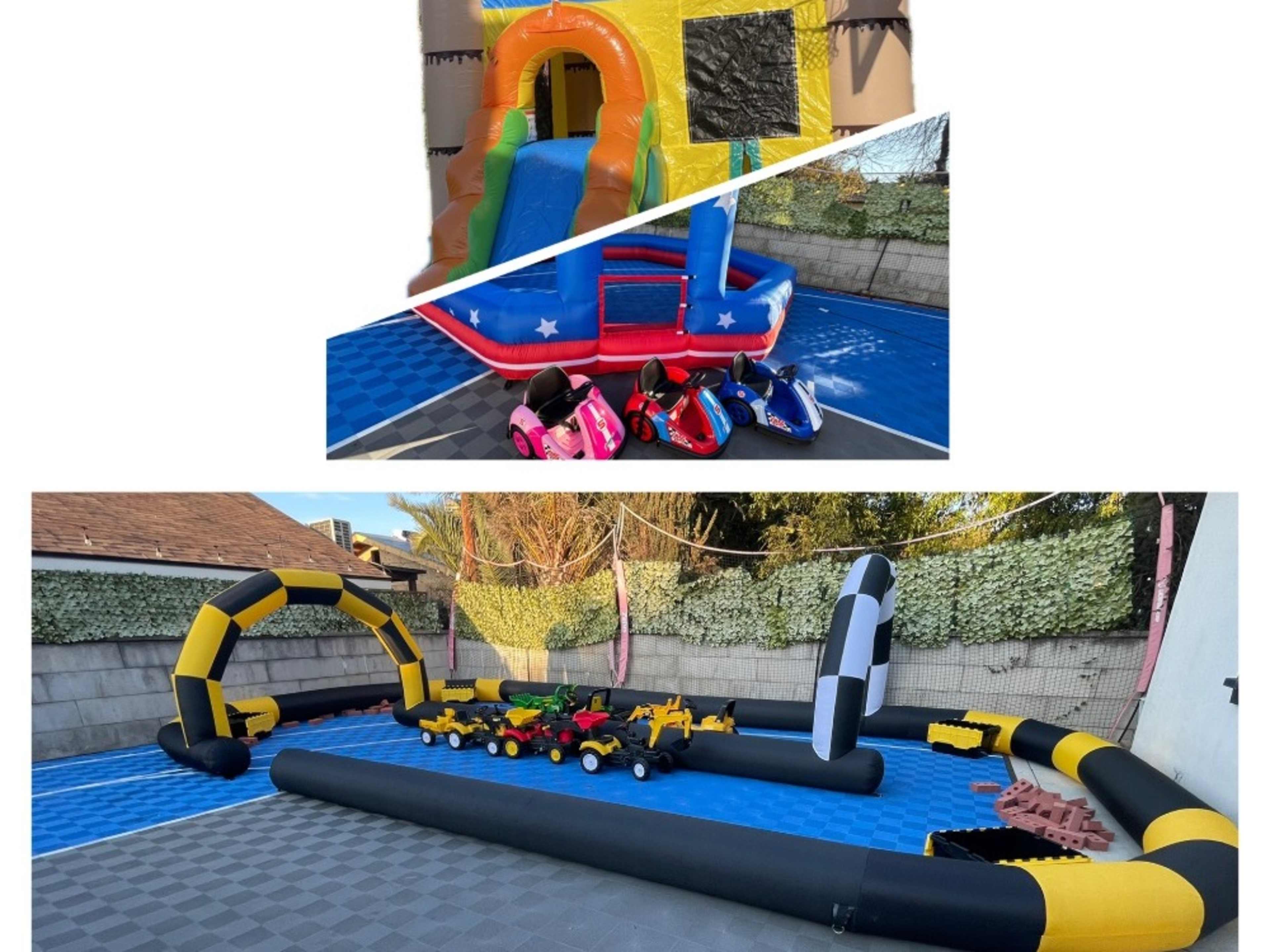 Bounce house/bumper cars/construction package