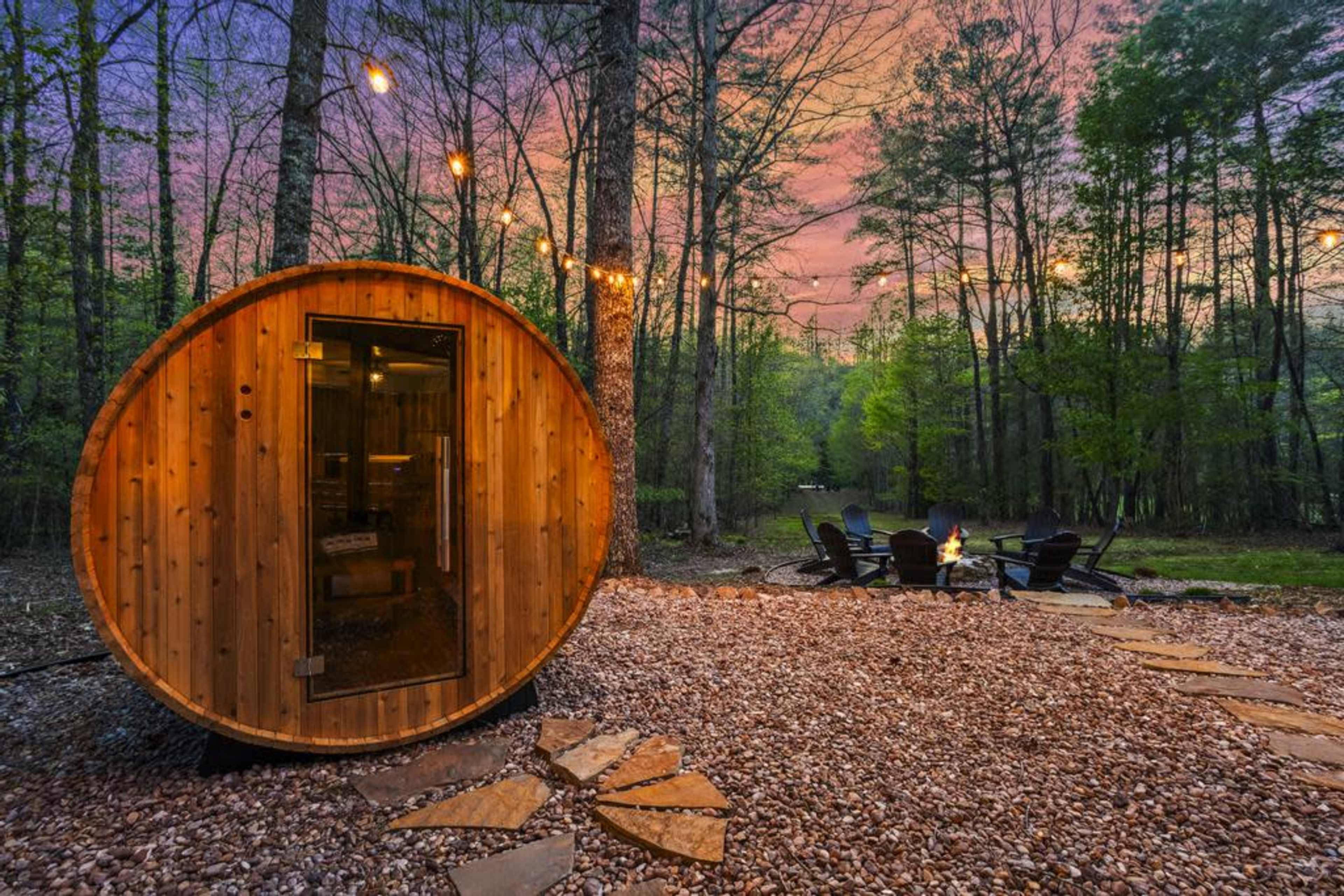 A Modern Wellness Cabin in Blue Ridge, GA, on Fightingtown Creek Image in , Epworth, GA