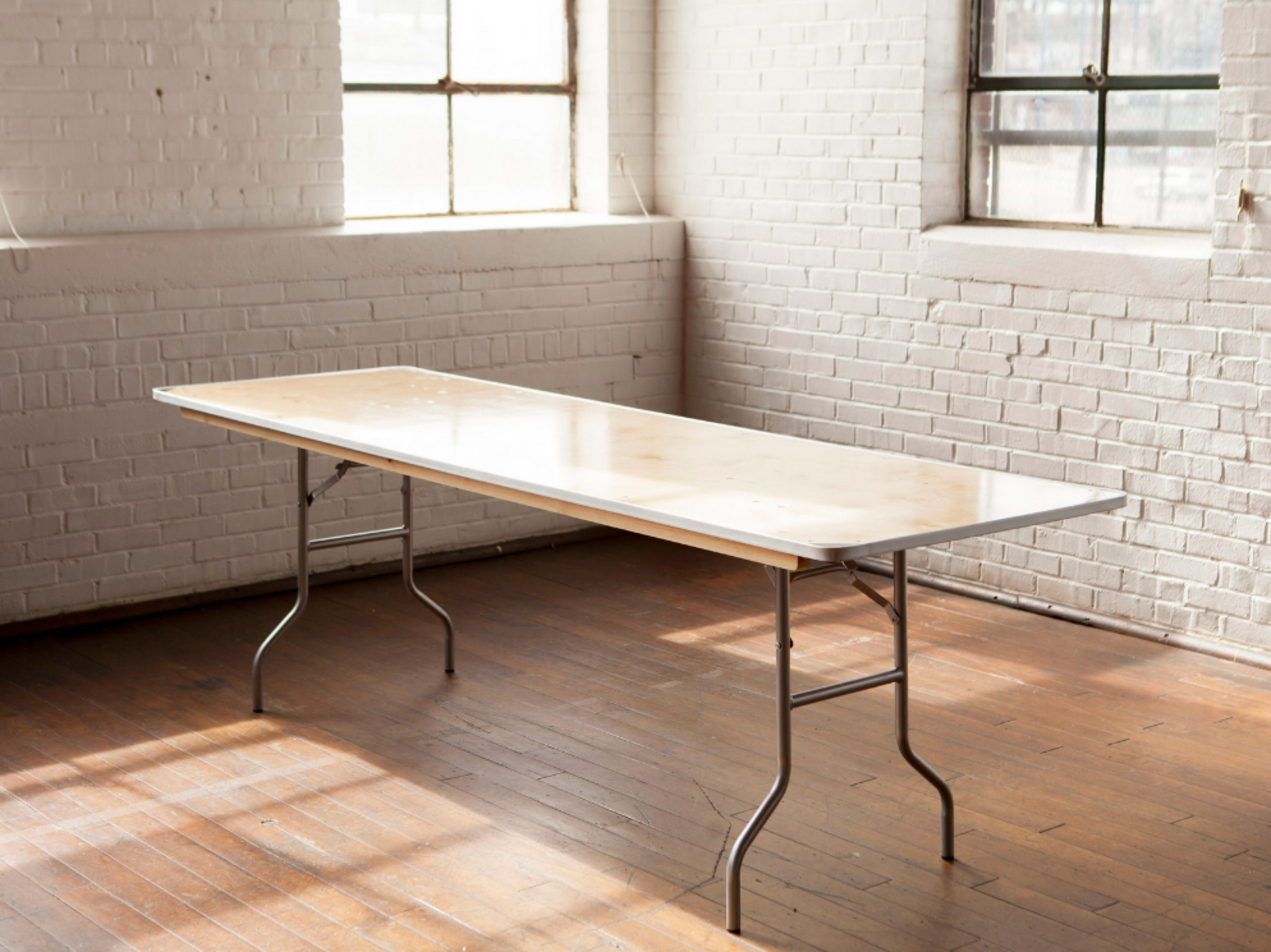 8ft Wooden Folding Table 