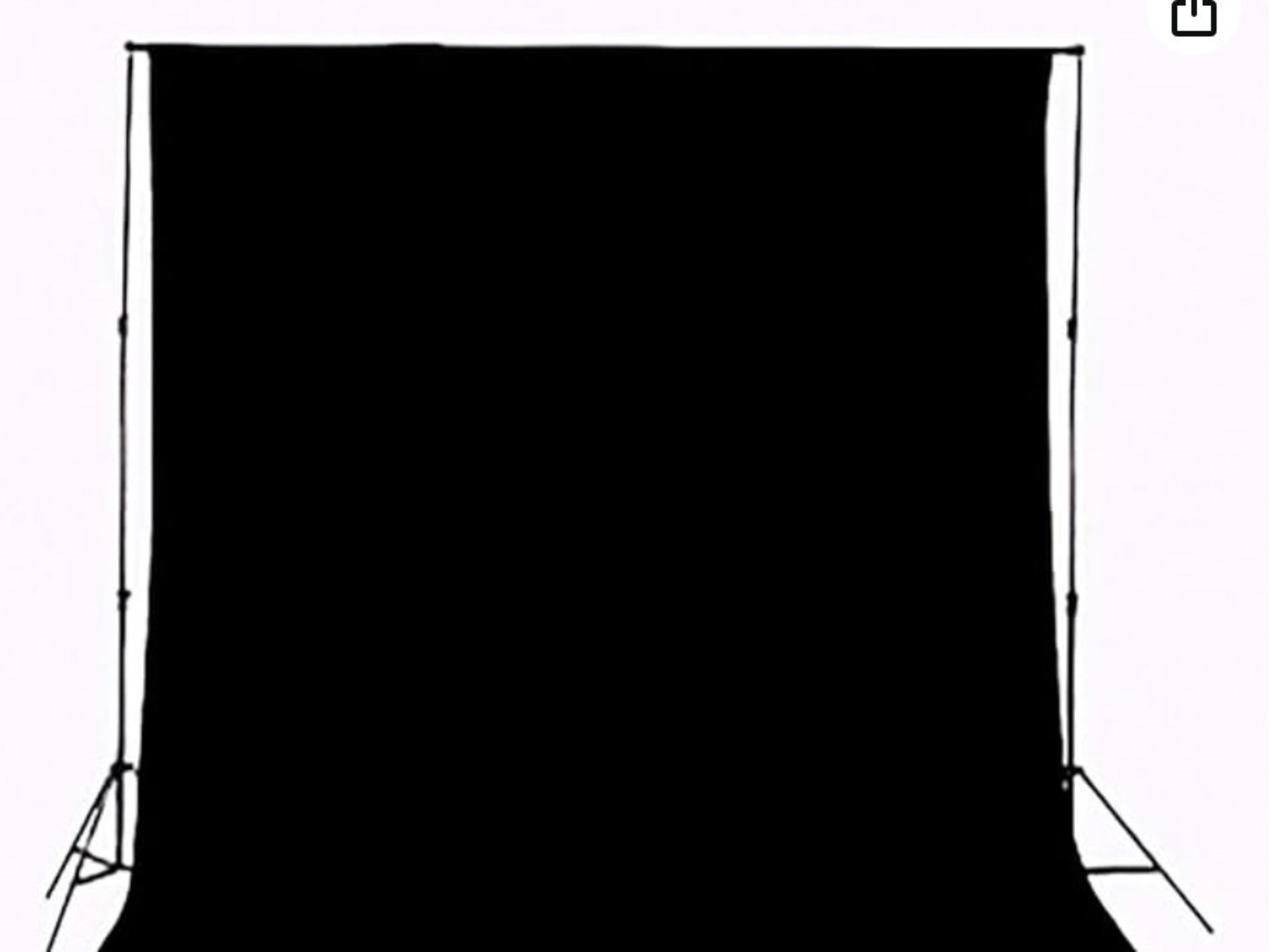 Black Backdrop Cloth (no stands included)
