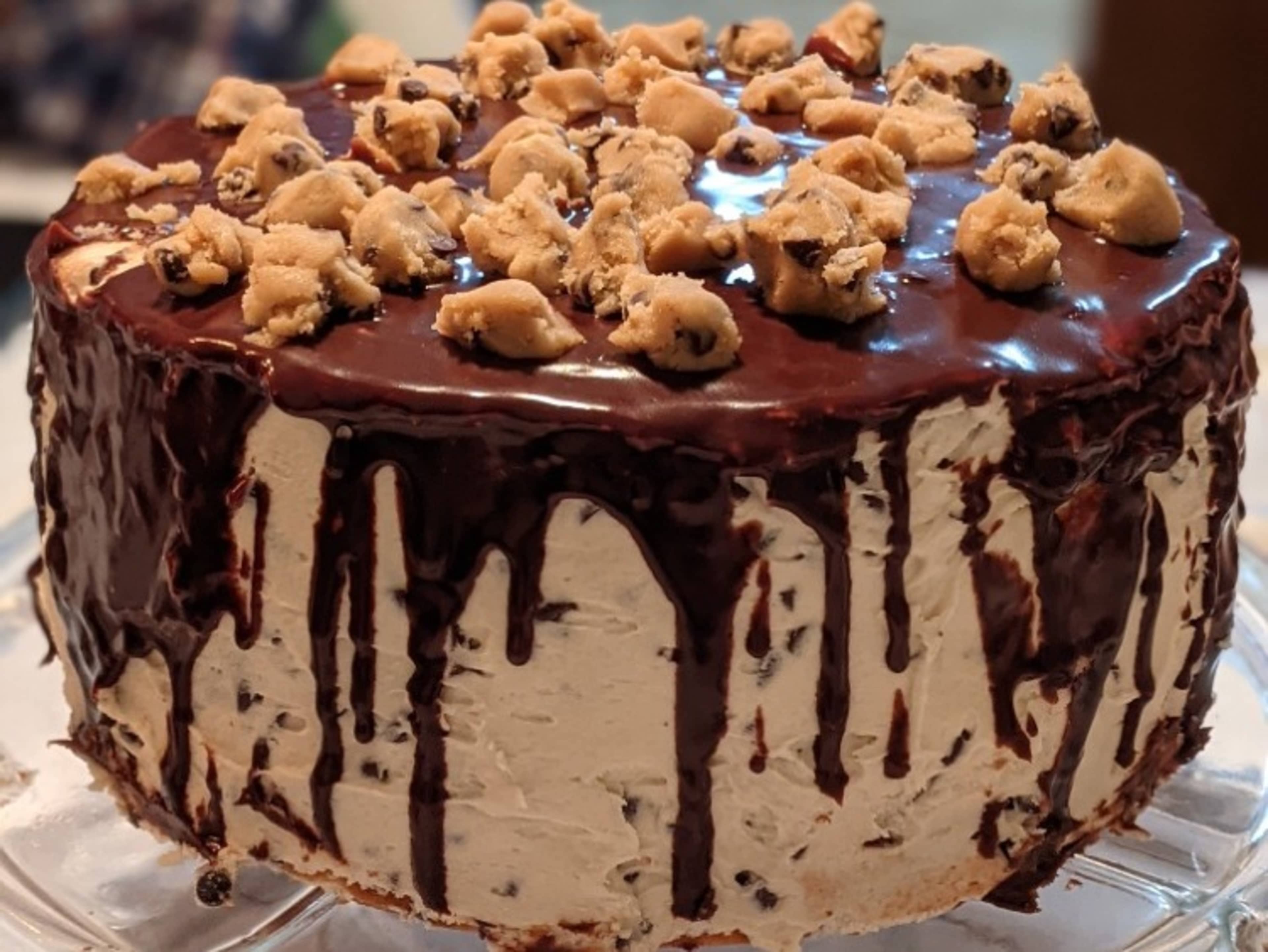 Cookie Dough Layered Cake