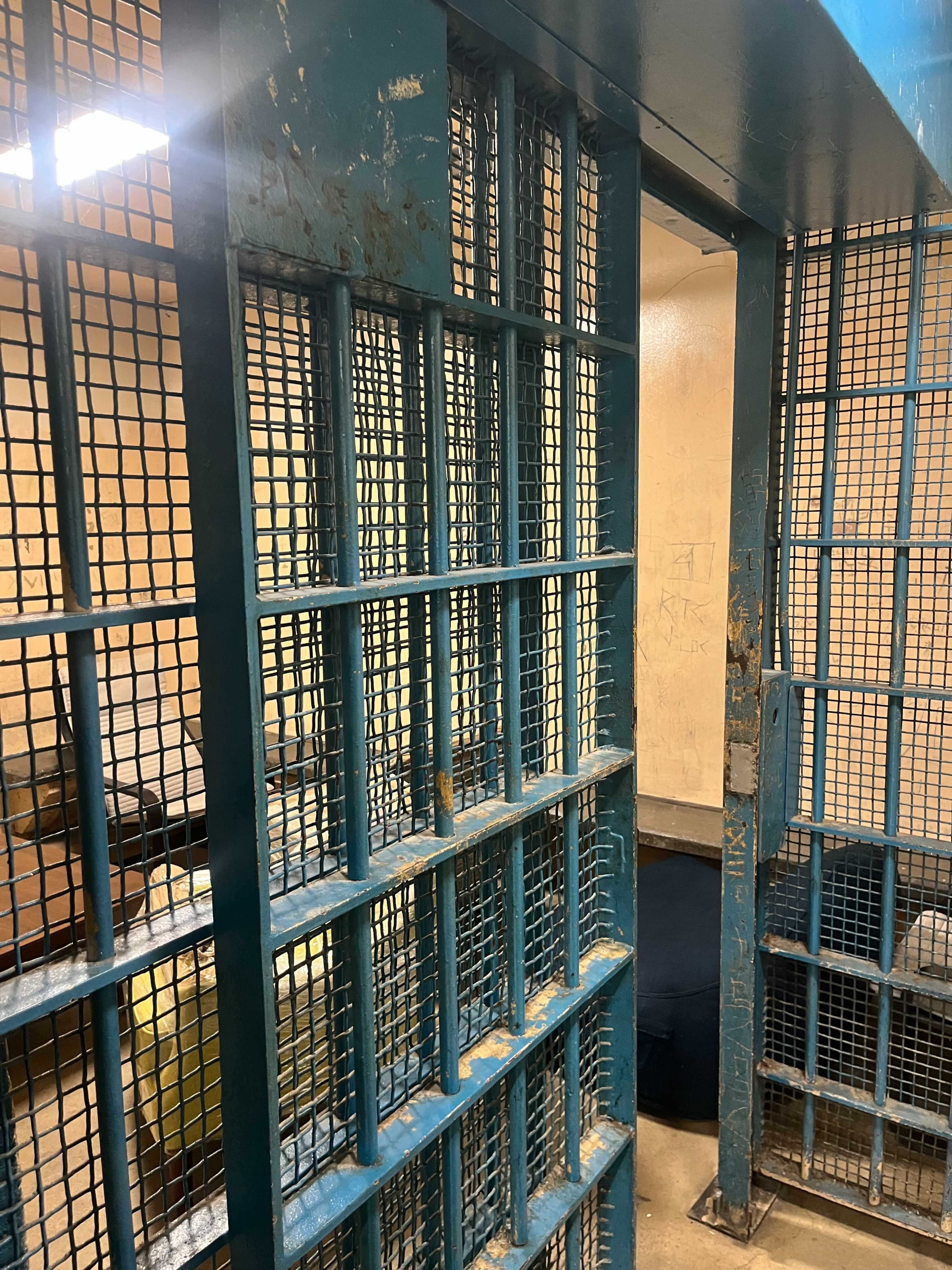 Old County Jail Holding Cell and Phone Rooms Image in Carlson Park, Culver City, CA