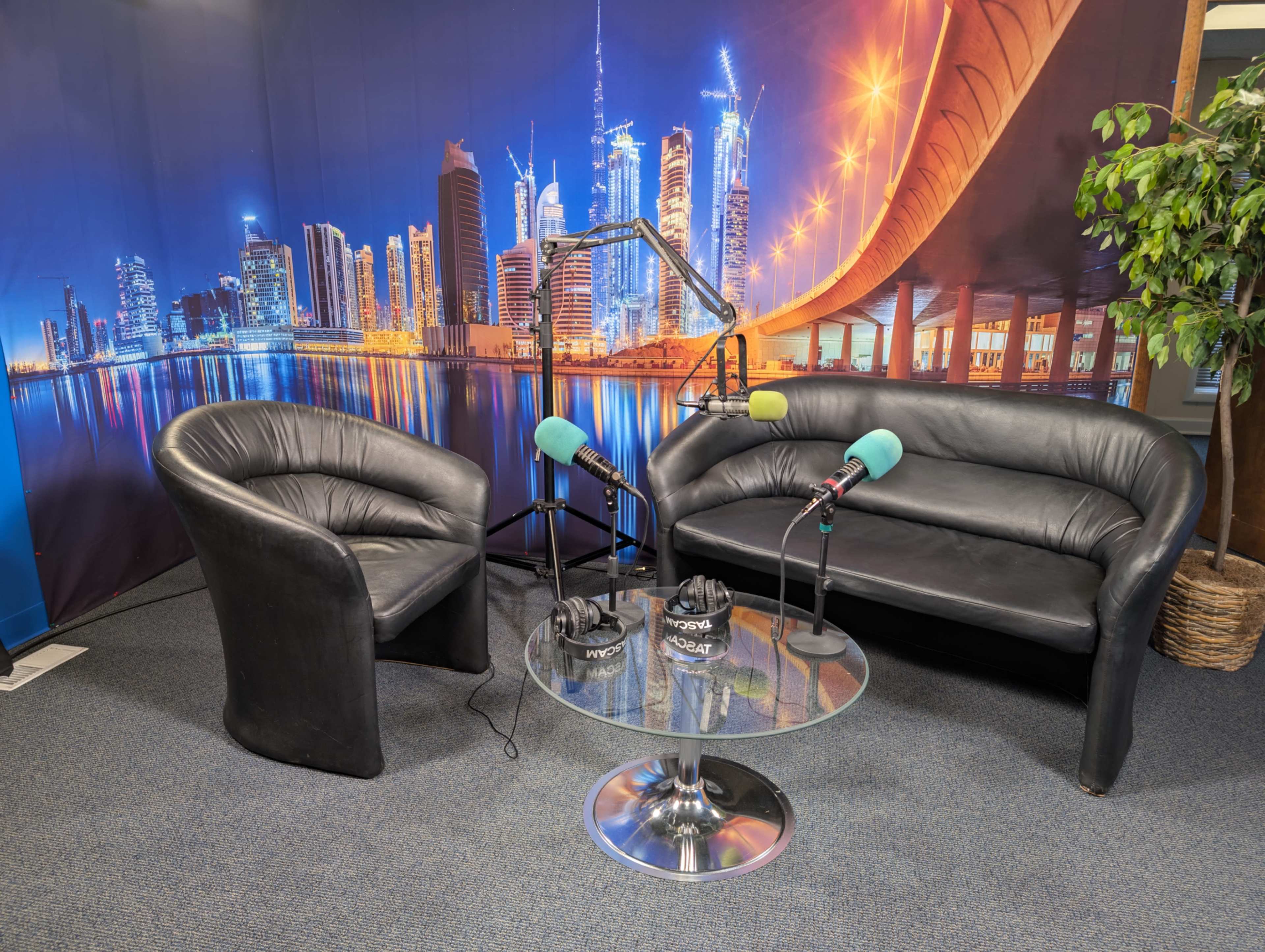 Broadcast/Podcast studio near O'Hare (Studio A) Image in Elk Grove Township, Elk Grove Village, IL