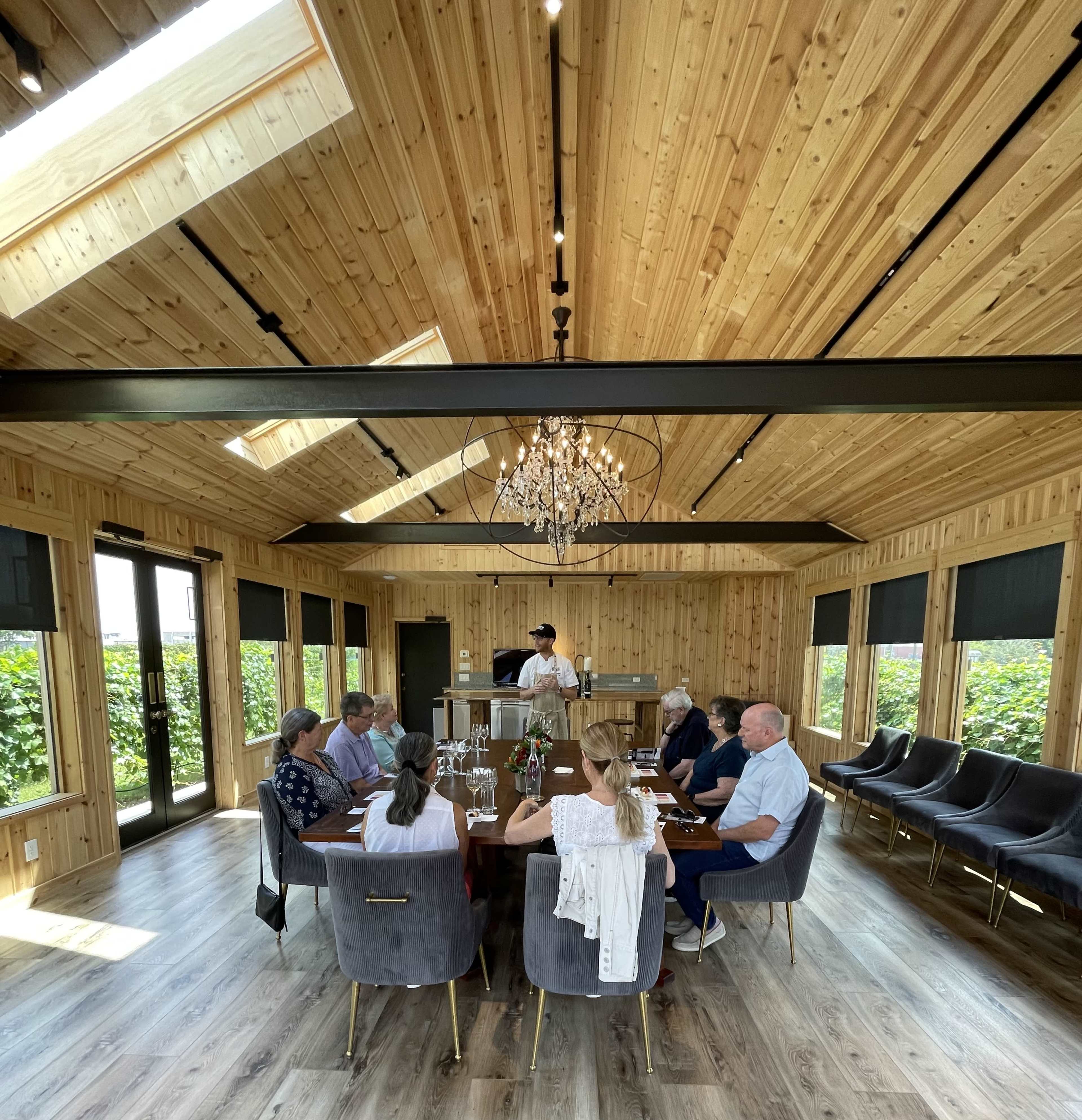 Modern Cedar Cabin in Urban Vineyard Image in Spring Branch West, Houston, TX