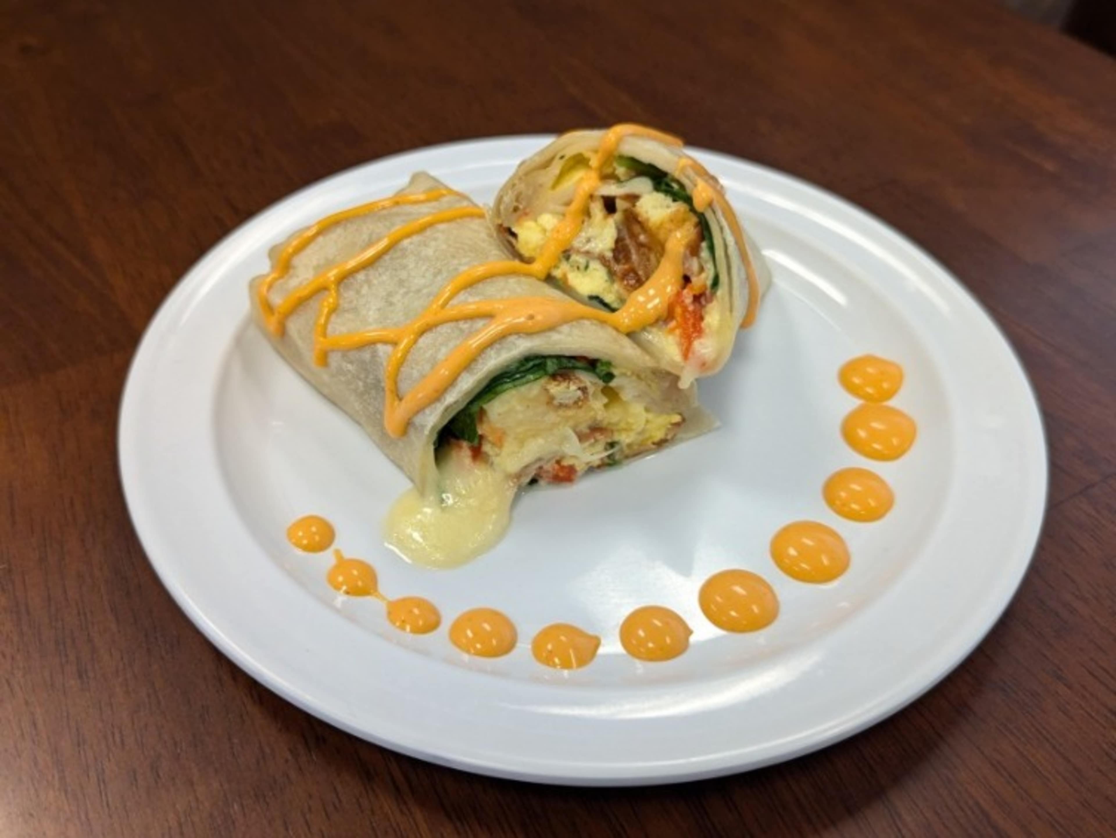 Breakfast Burrito Combo w/ Bacon