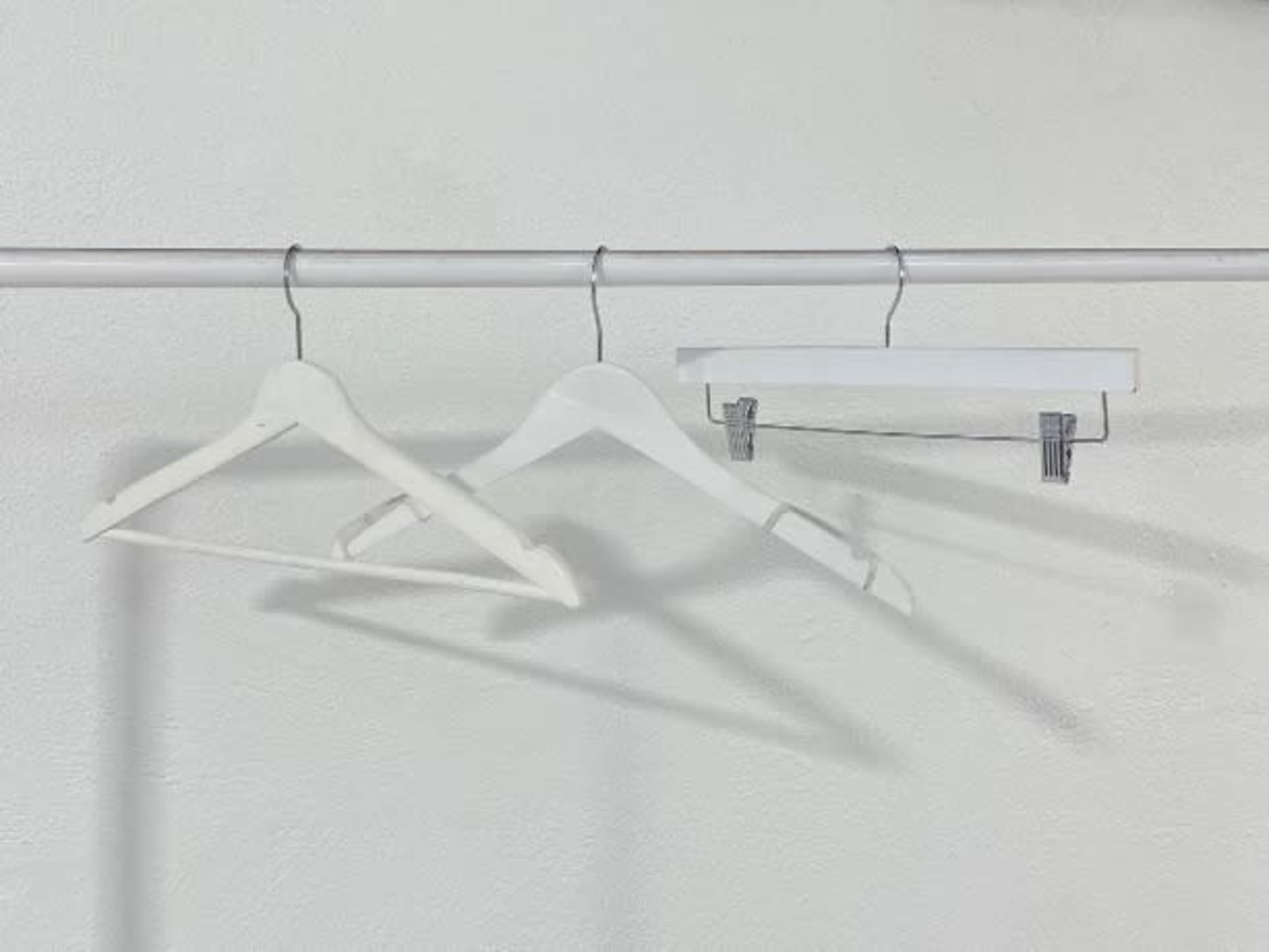 White Wooden Hangers