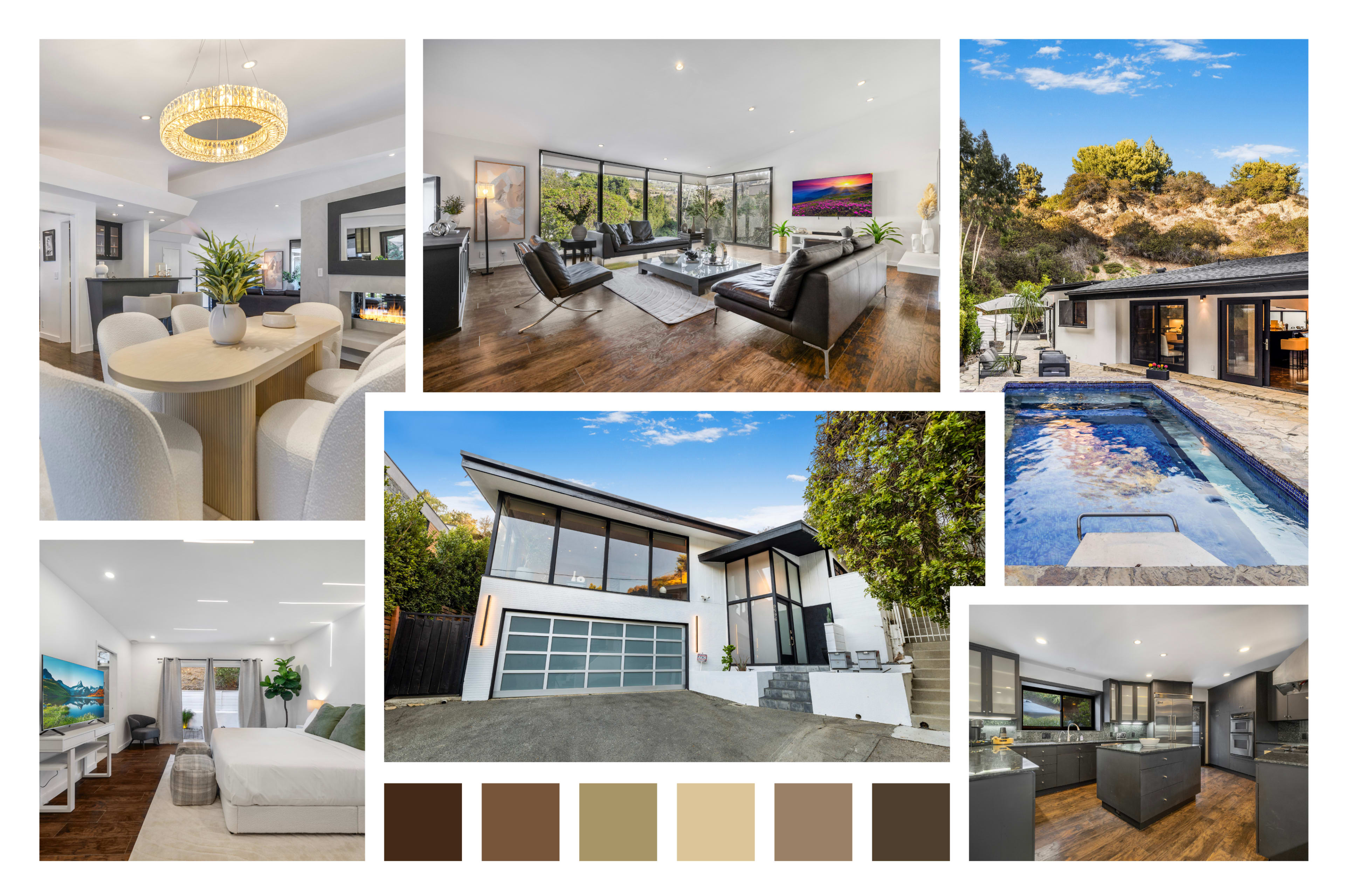 SHIRLY LANE MODERN RANCH/ HILLSIDE VIEWS/ POOL Image in Beverly Crest, Beverly Hills, CA