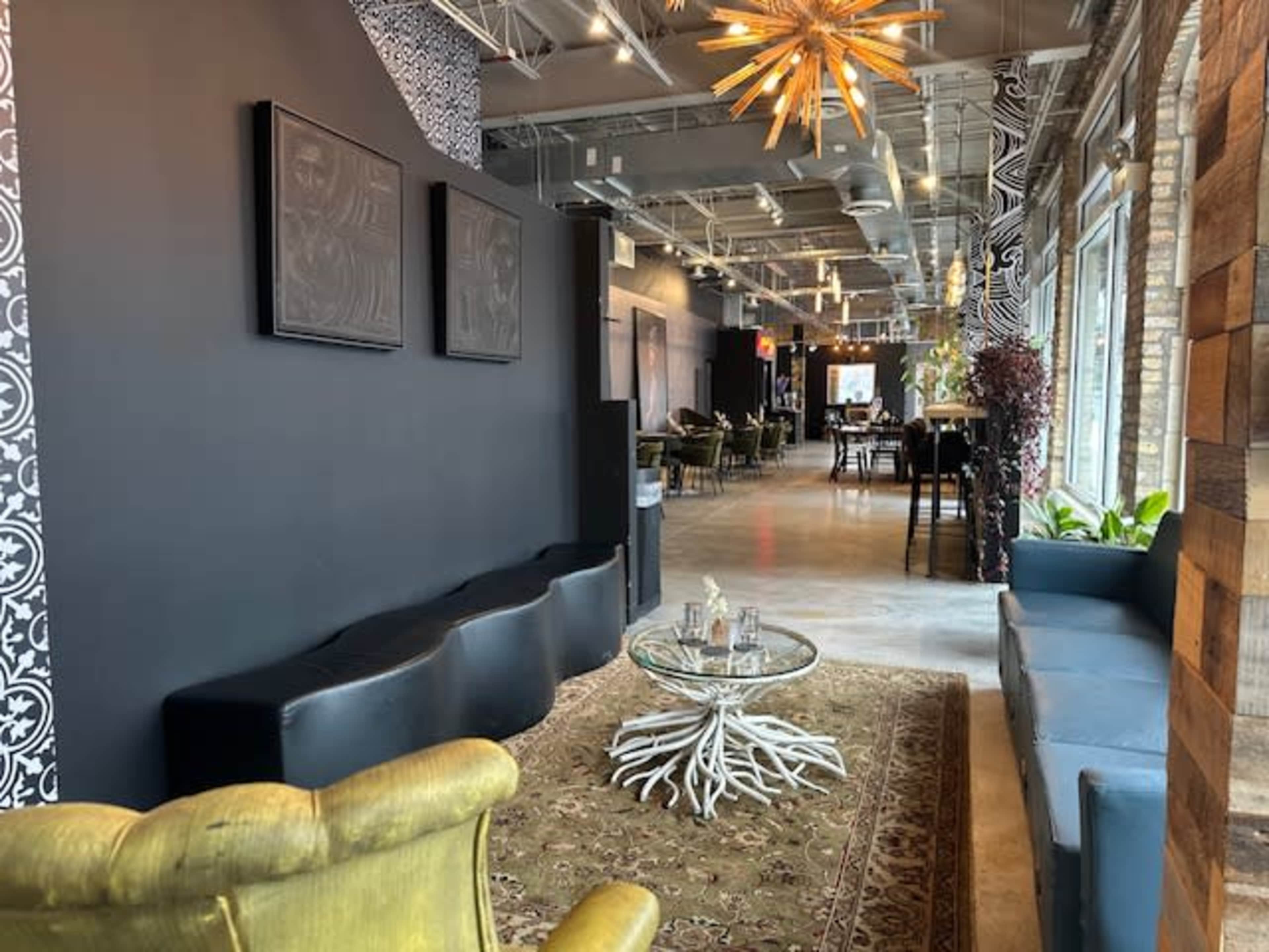 Modern and furnished event space with natural light Image in Kenwood, chicago, IL