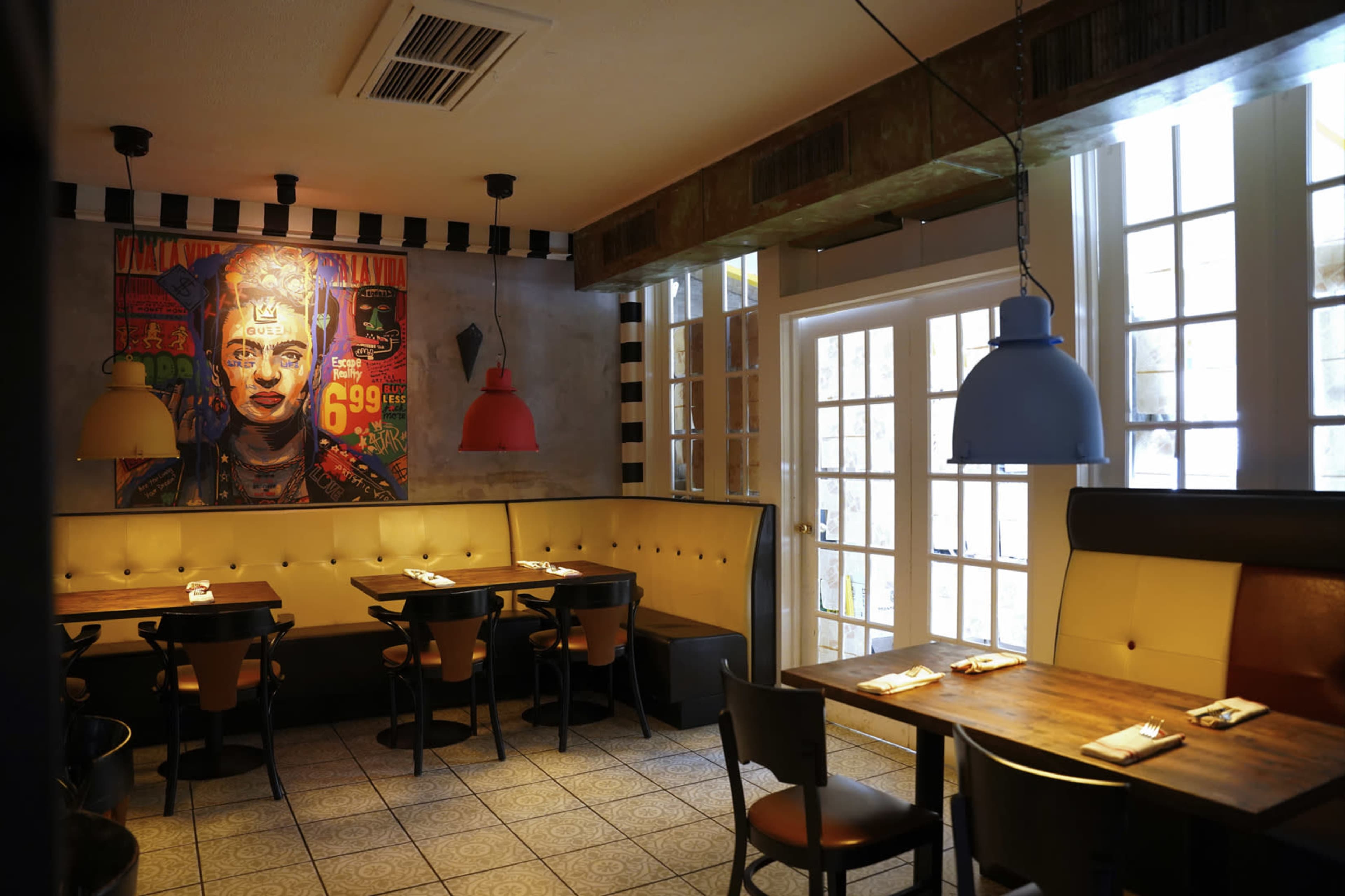 East Village rustic and artistic boutique style restaurant Image in Lower Manhattan, New York, NY