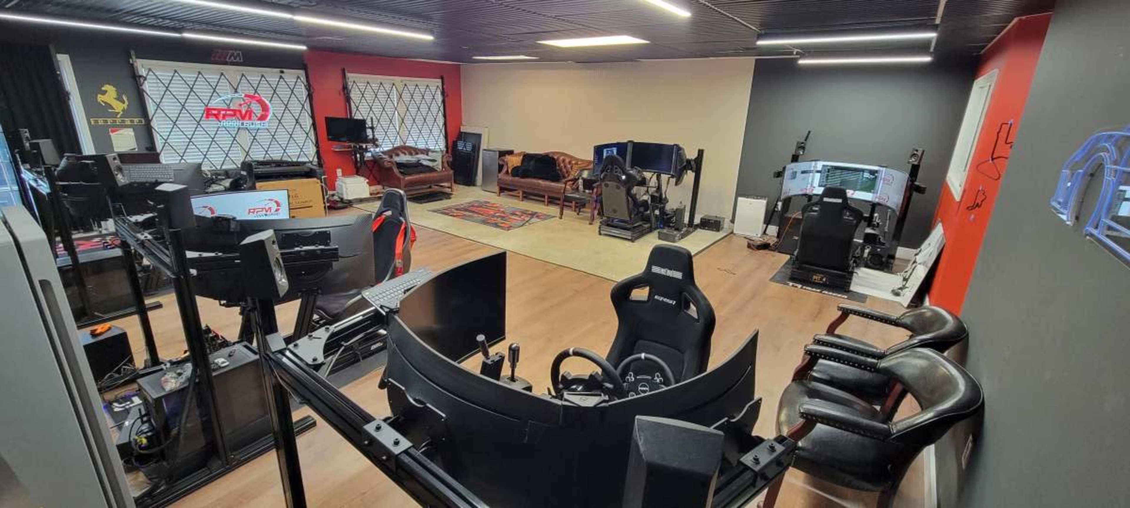 Simulation racing lounge and E sports studio Image in Bull Run, Manassas, VA
