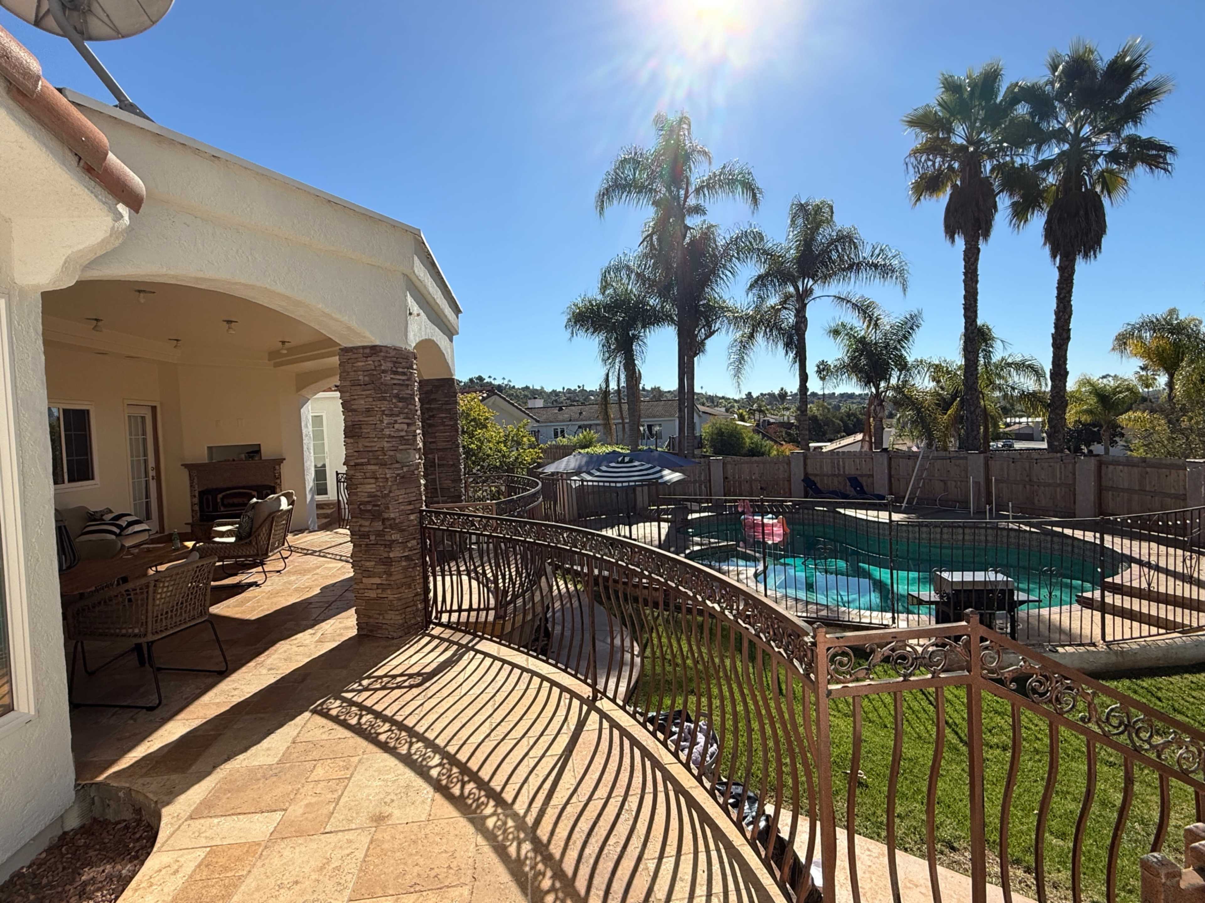 Vista Sunset Villa | Poolside Events & Golden Hour Terrace. Indoor Outdoor living. Image in , Vista, CA