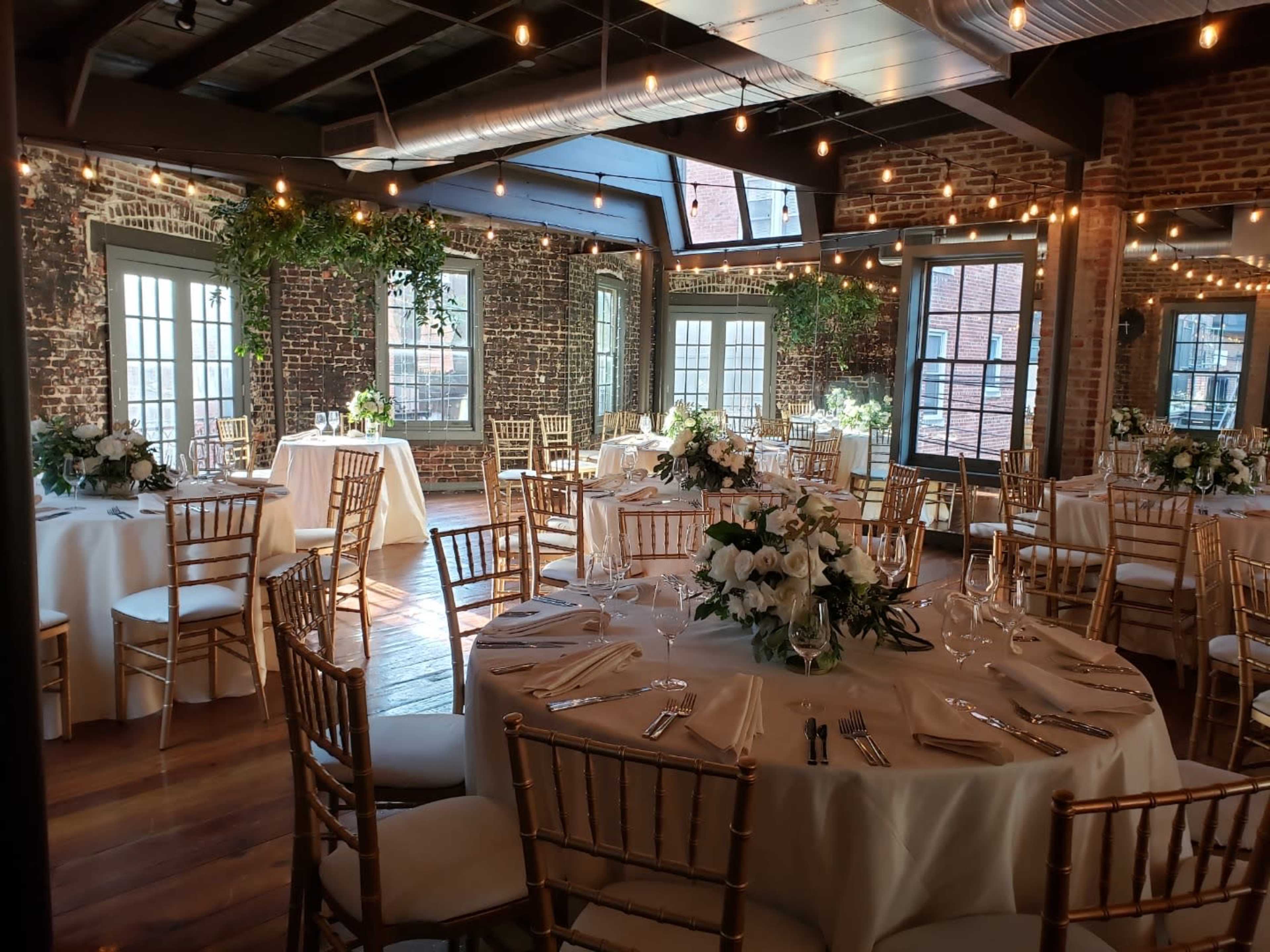 Toolbox Event Space is the perfect blend between modern and rustic. Build back in the 1878, the venue has so much light, brick, and character. Image in Northwest Washington, Washington, DC