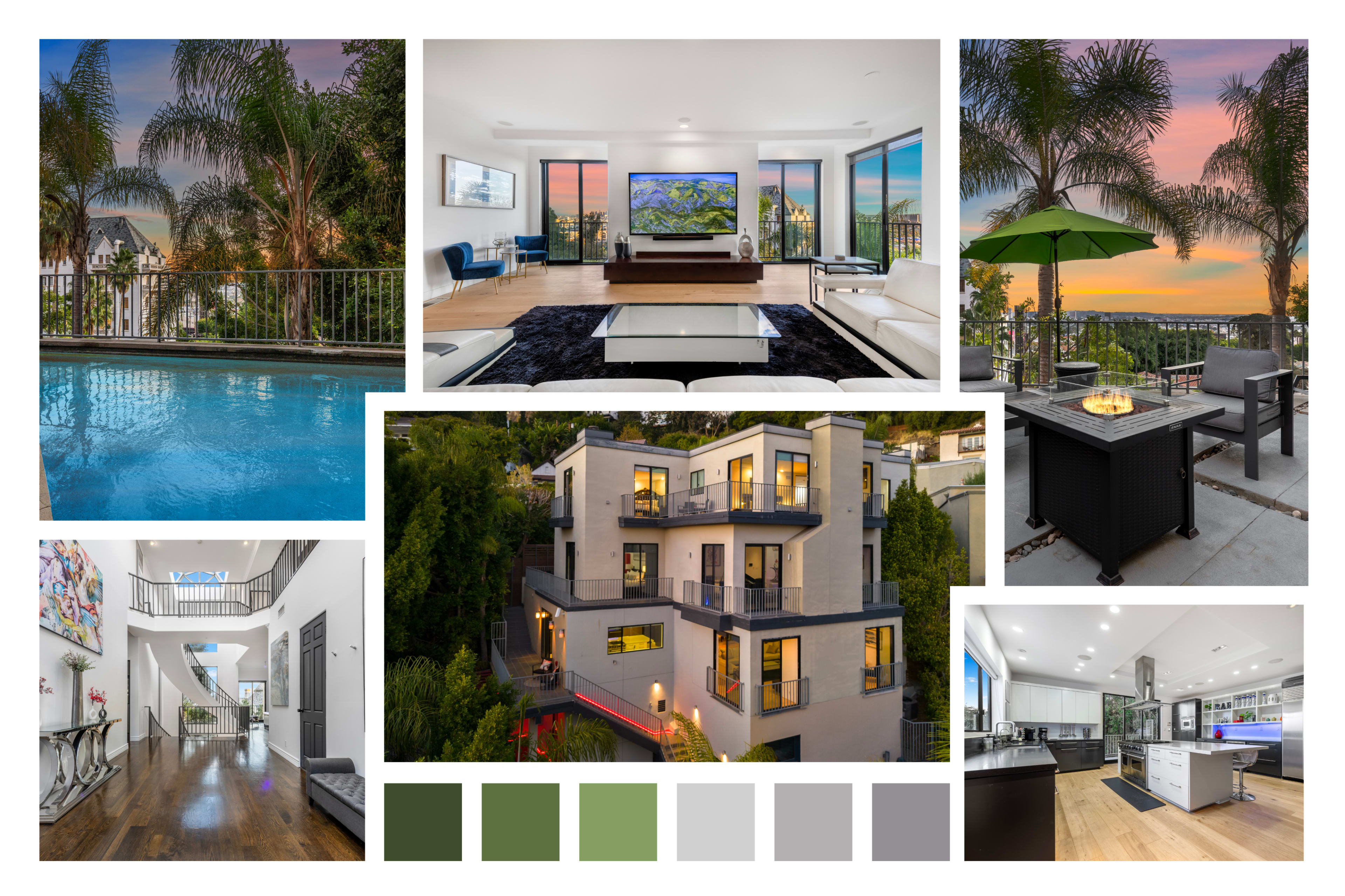 MODERN HILLSIDE VILLA WITH ROOFTOP VIEWS & POOL Image in Central LA, Los Angeles, CA