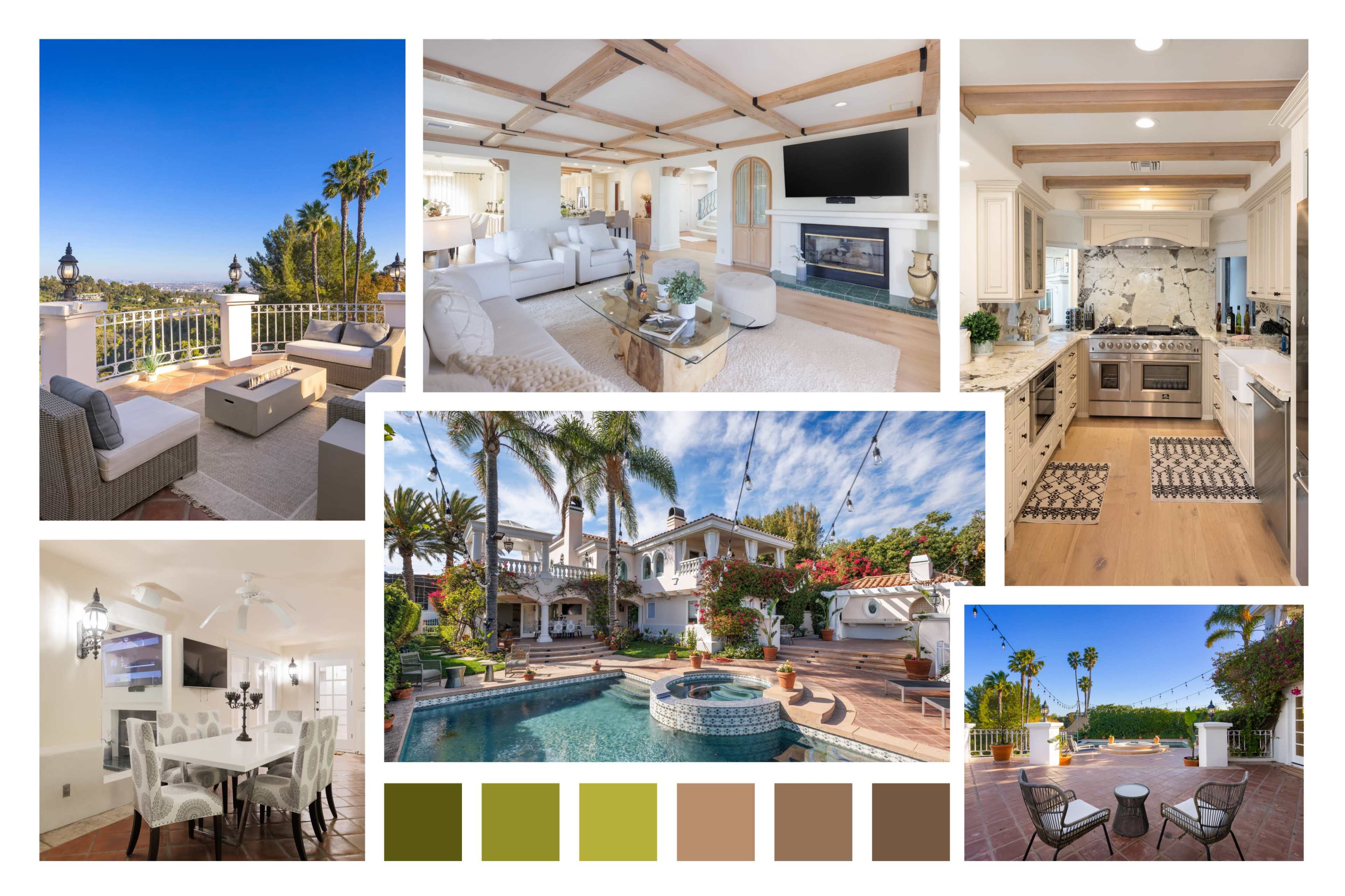 OLD HOLLYWOOD VILLA WITH VIEWS, ARCHES & ROMANCE Image in Bel Air, Los Angeles, CA