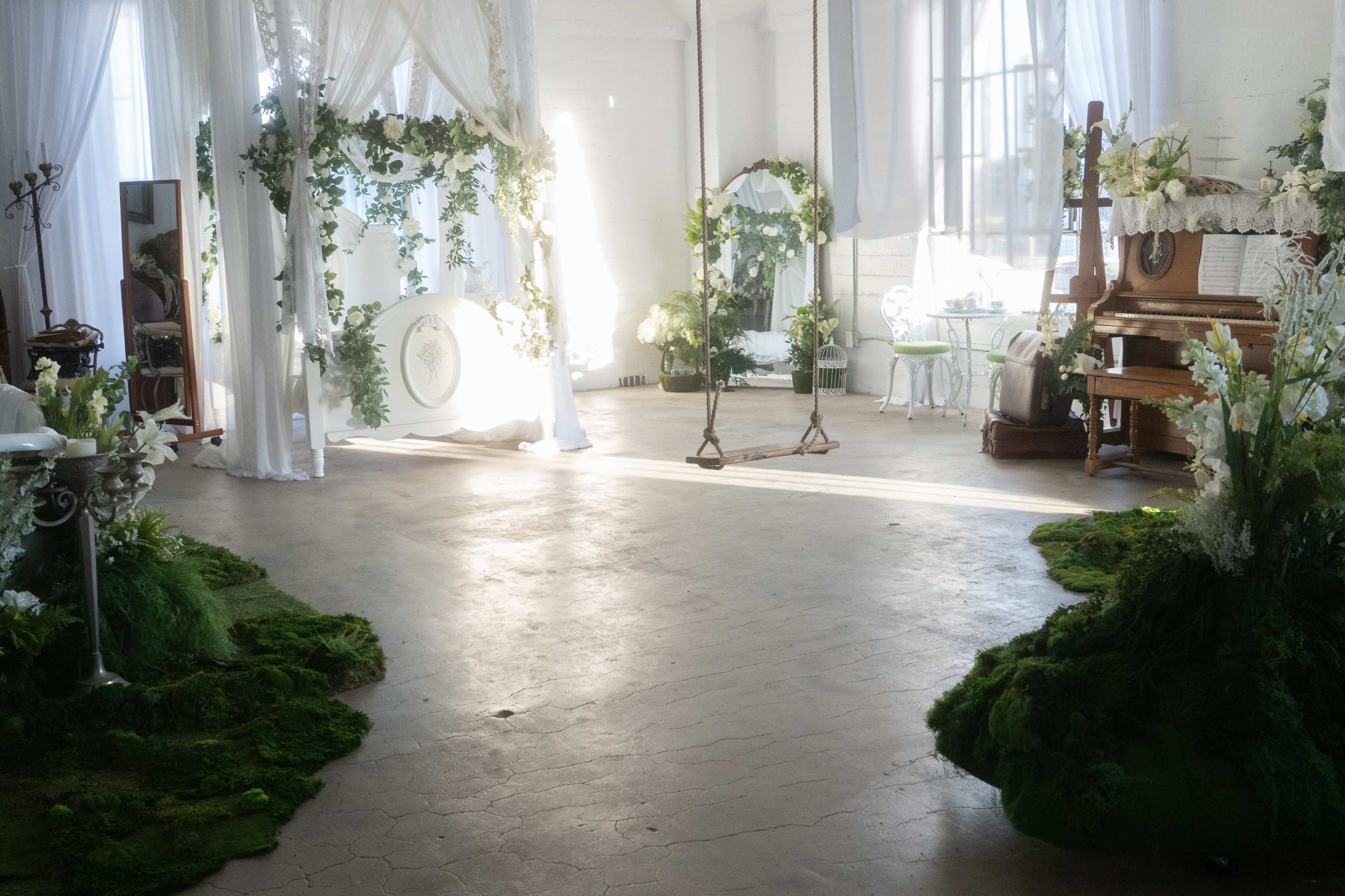 Whimsical Natural light Moss and flower space Image in Central LA, Los Angeles, CA